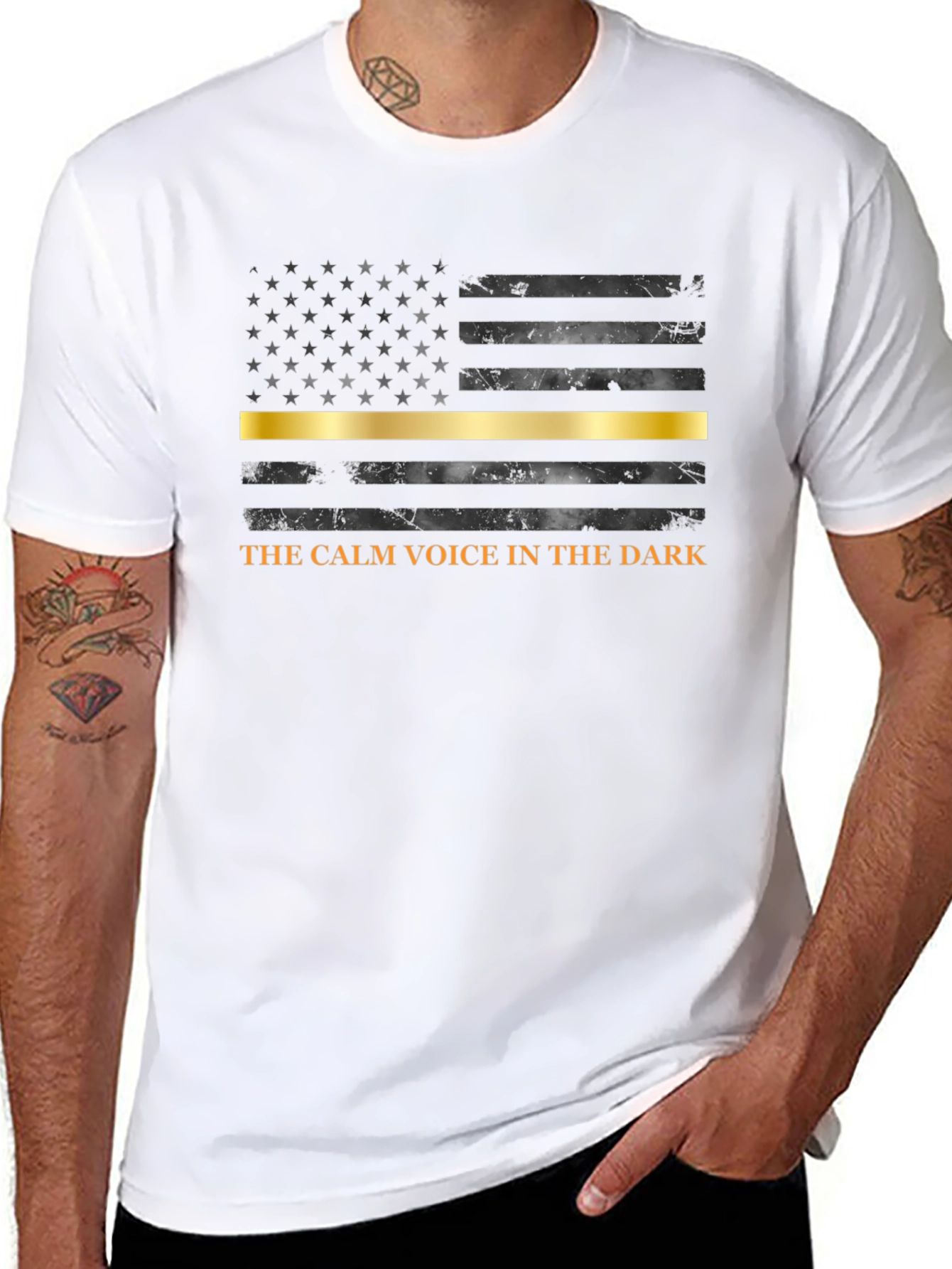 Thin Gold Line Dispatcher T-Shirt
