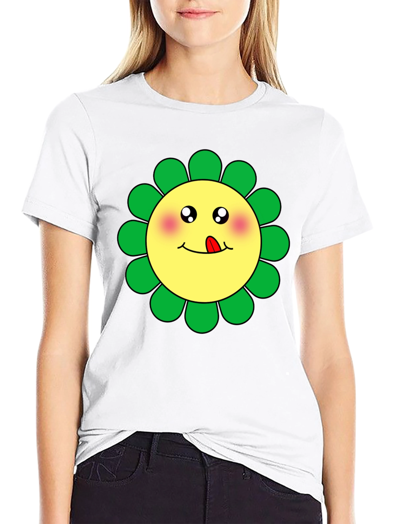 Kawaii Flower T-Shirt - Cute Graphic Tee