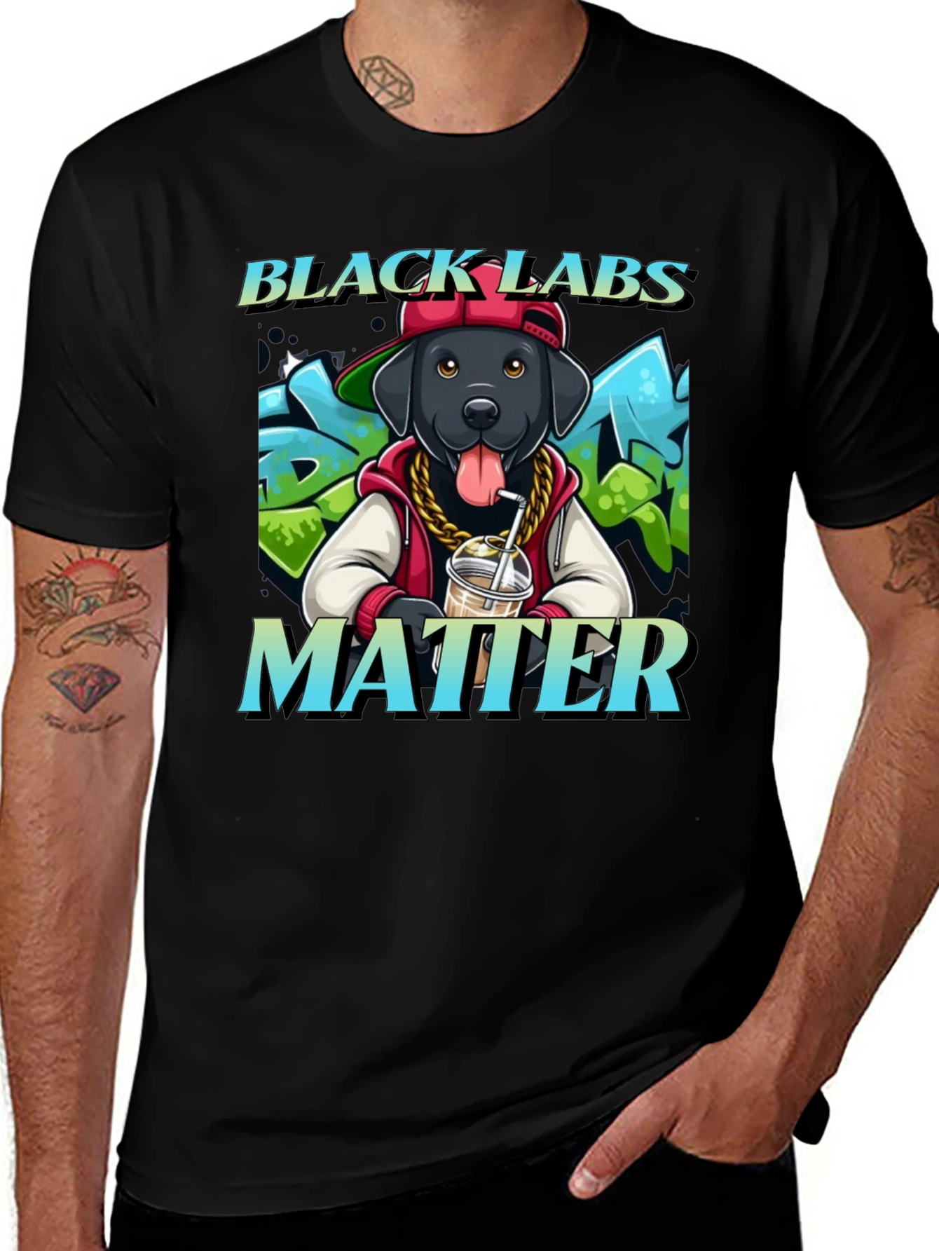 Black Labs Matter Graphic Tee