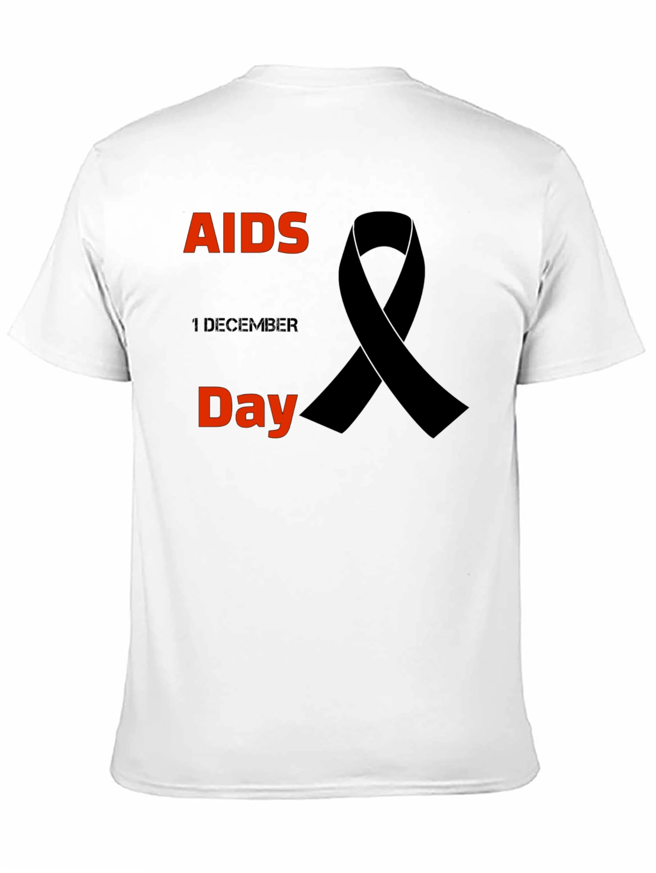 AIDS Awareness Black Ribbon T-Shirt