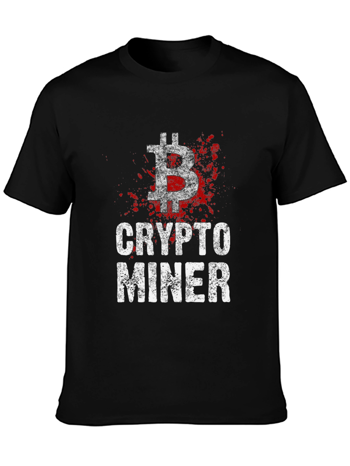 Crypto Miner Bitcoin Graphic T-Shirt