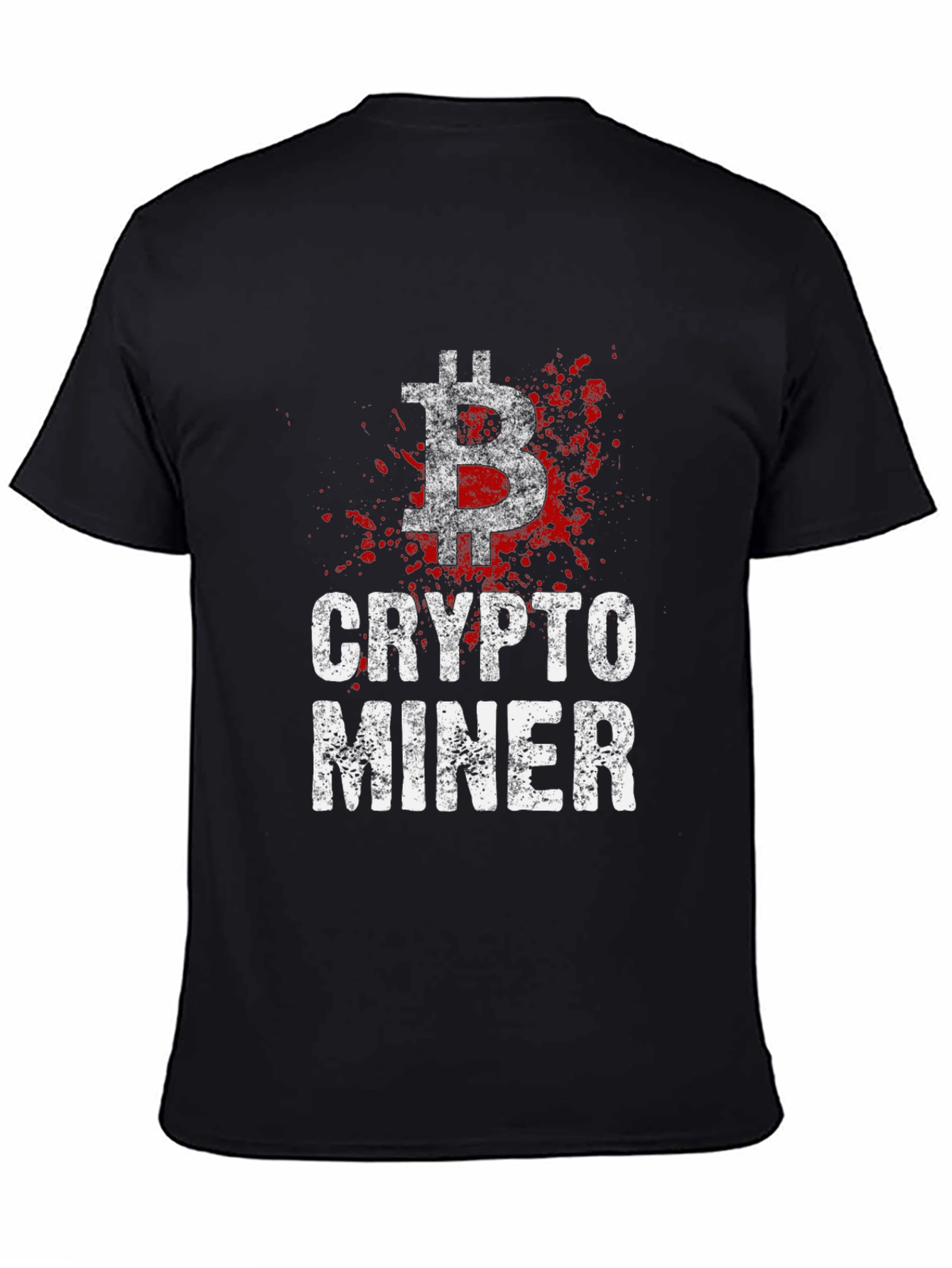 Crypto Miner Bitcoin Graphic T-Shirt