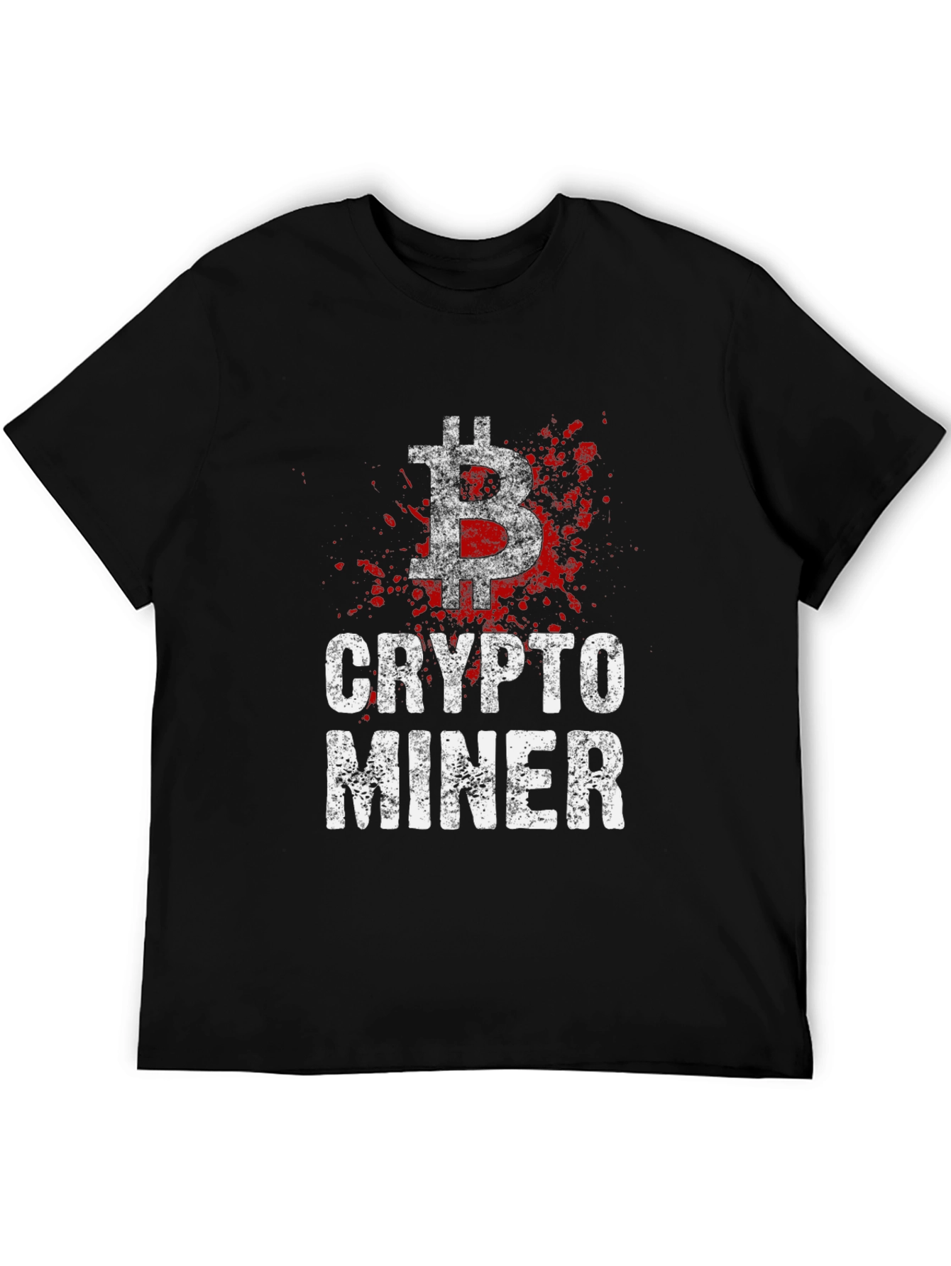 Crypto Miner Bitcoin Graphic T-Shirt