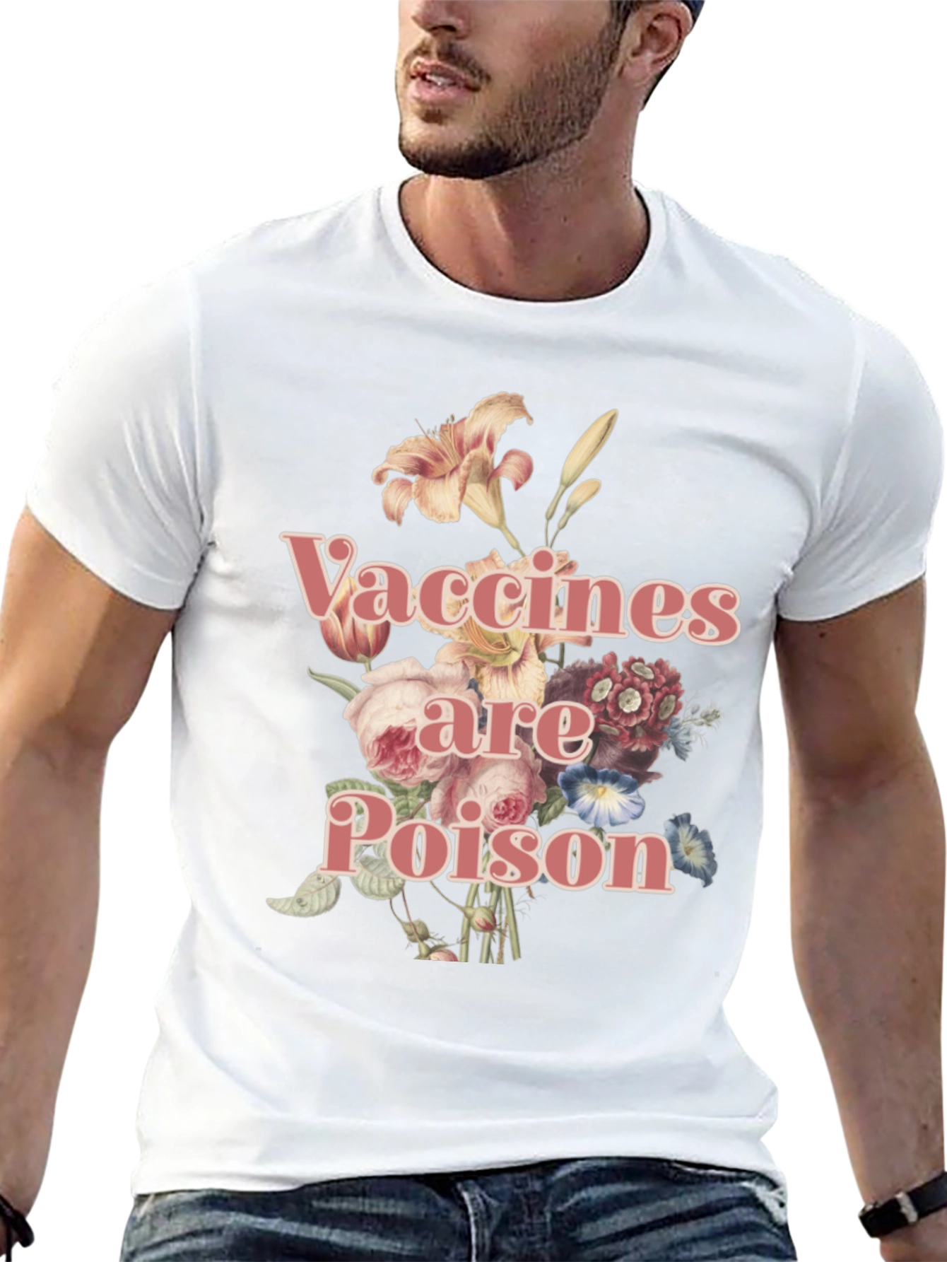 Vaccines are Poison Floral Tee