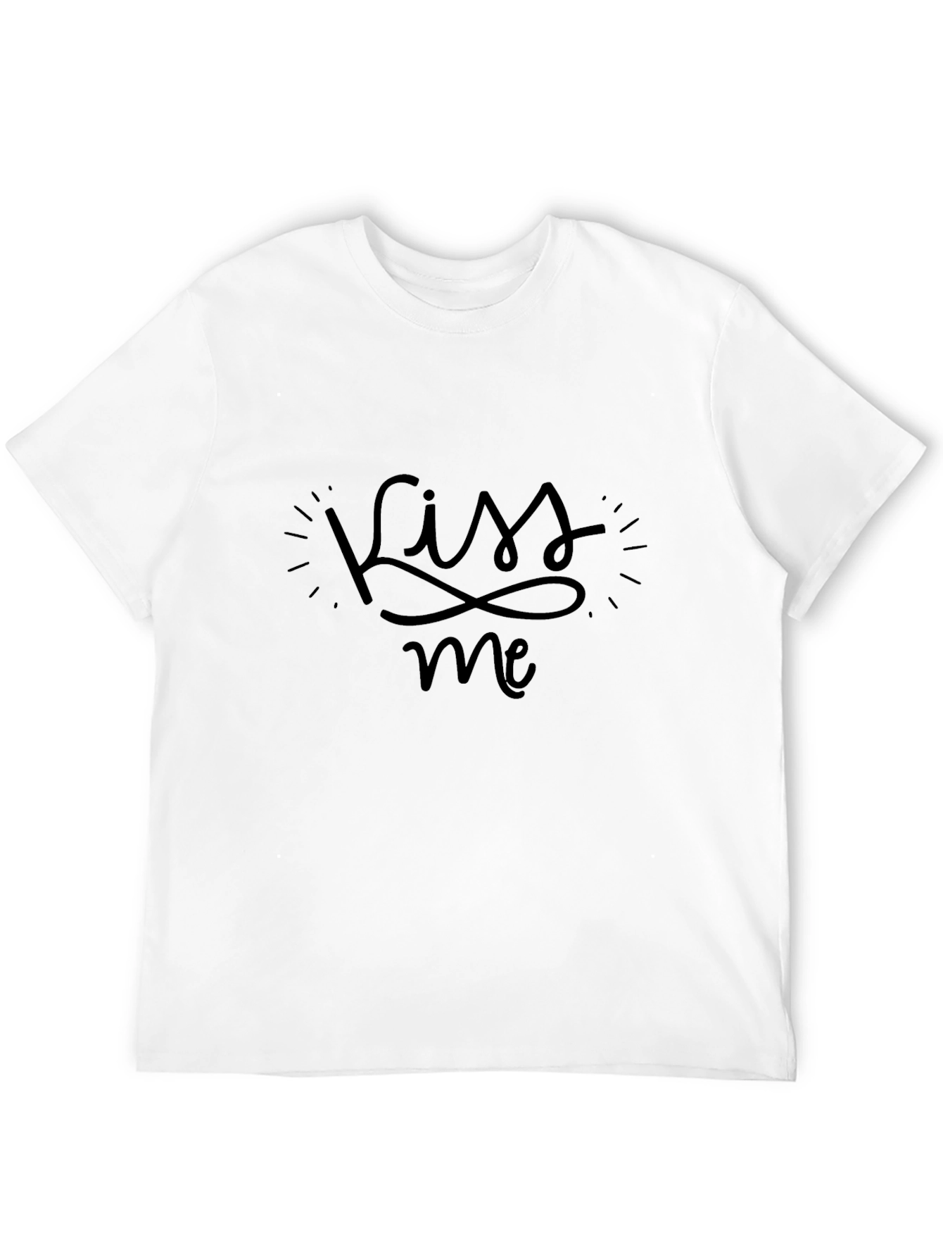 Kiss Me Graphic Tee - Black