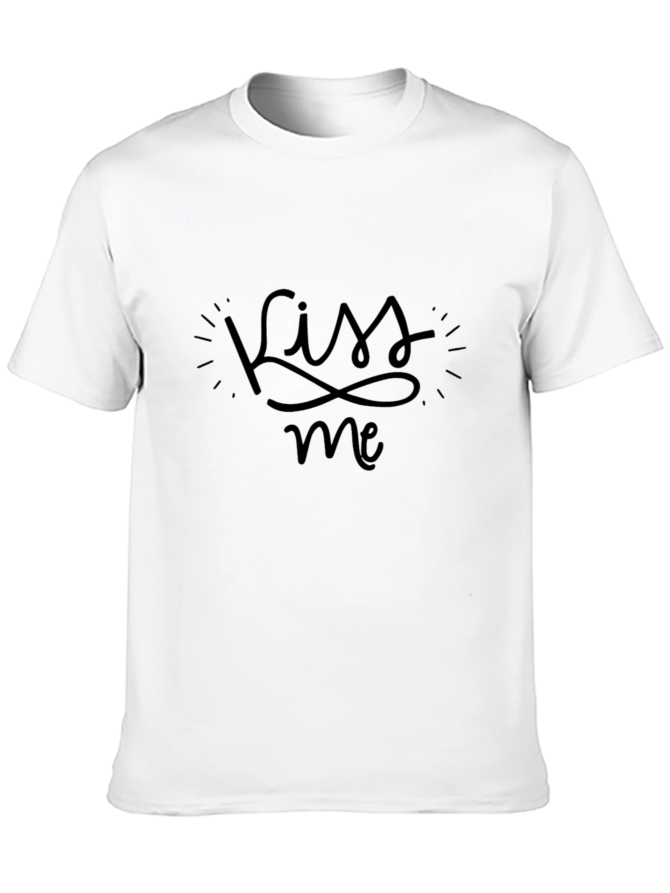 Kiss Me Graphic Tee - Black