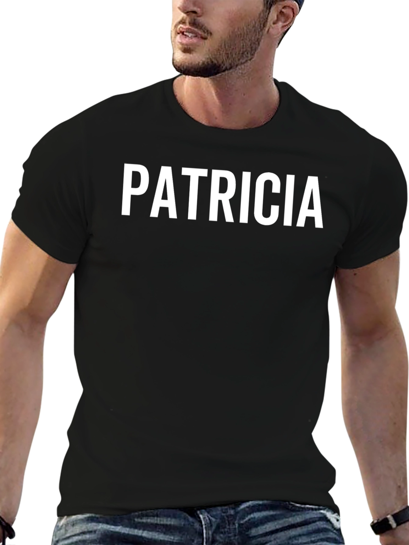 Personalized Patricia Black T-Shirt