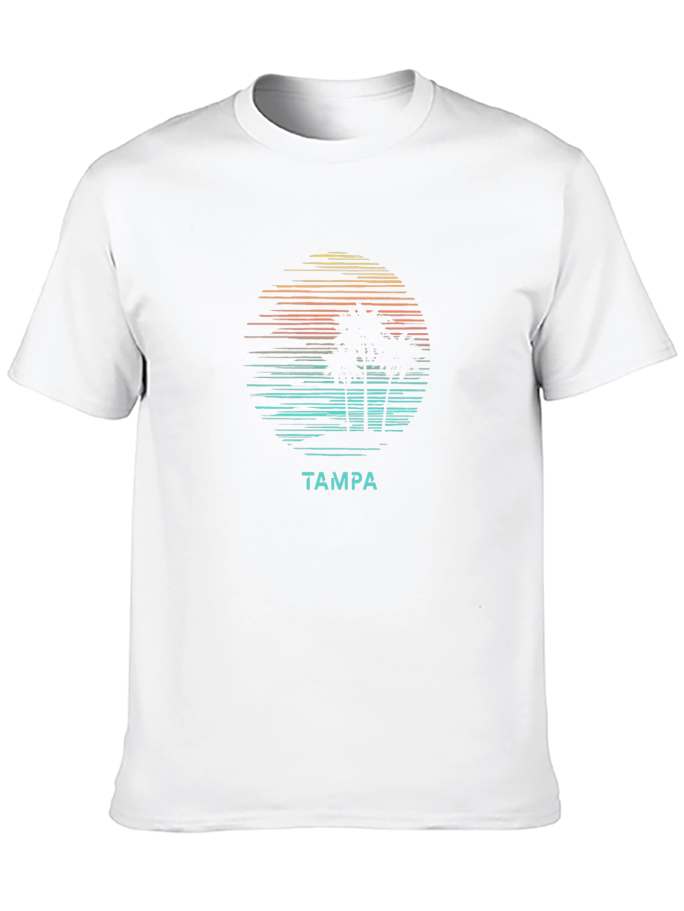 Tampa Sunset T-Shirt - Palm Tree Graphic Tee