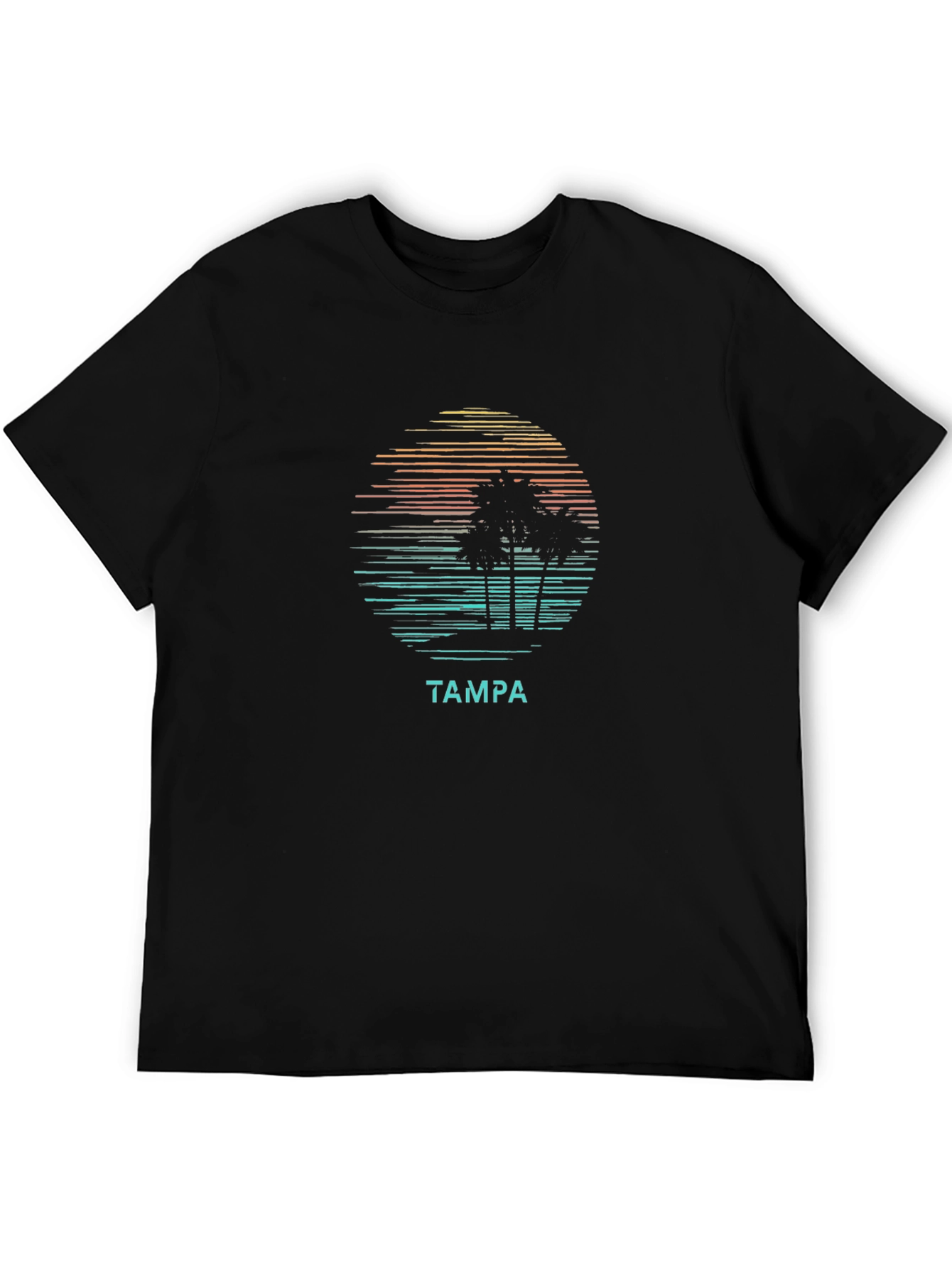 Tampa Sunset T-Shirt - Palm Tree Graphic Tee