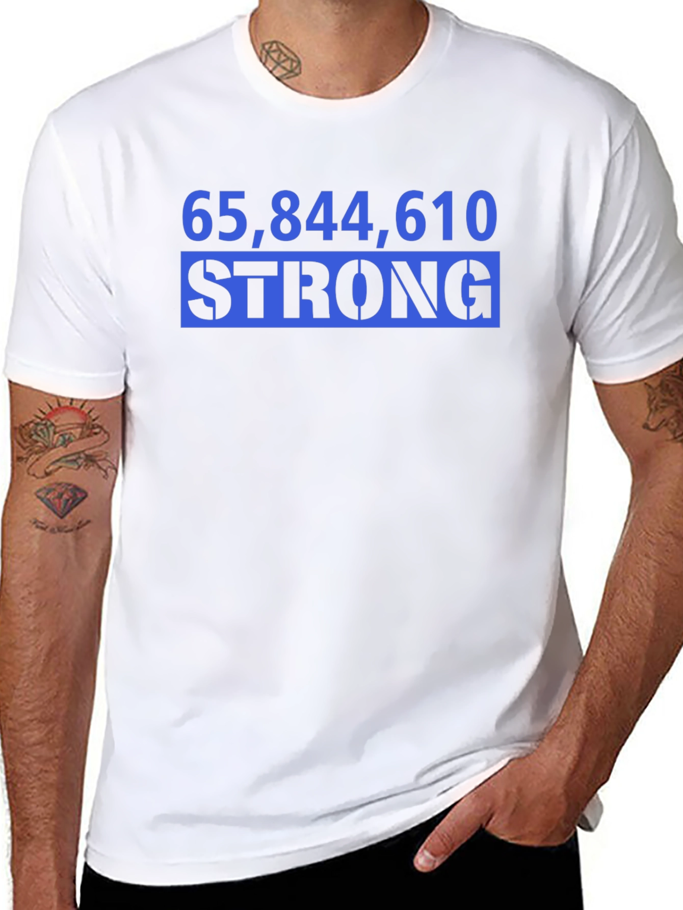 65844610 Strong Black Graphic T-Shirt