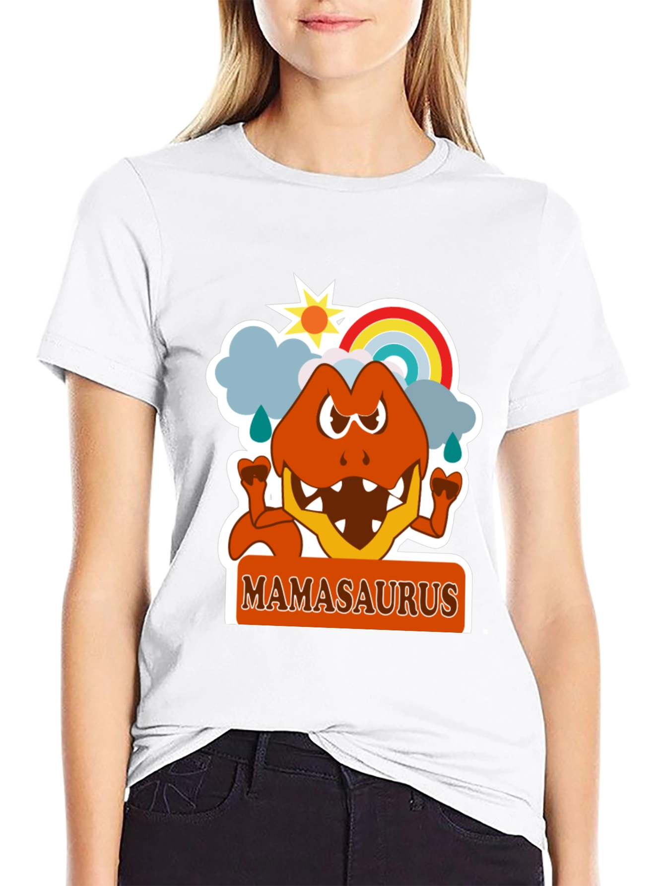 Mamasaurus T-Shirt - Fun Dino Mom Tee