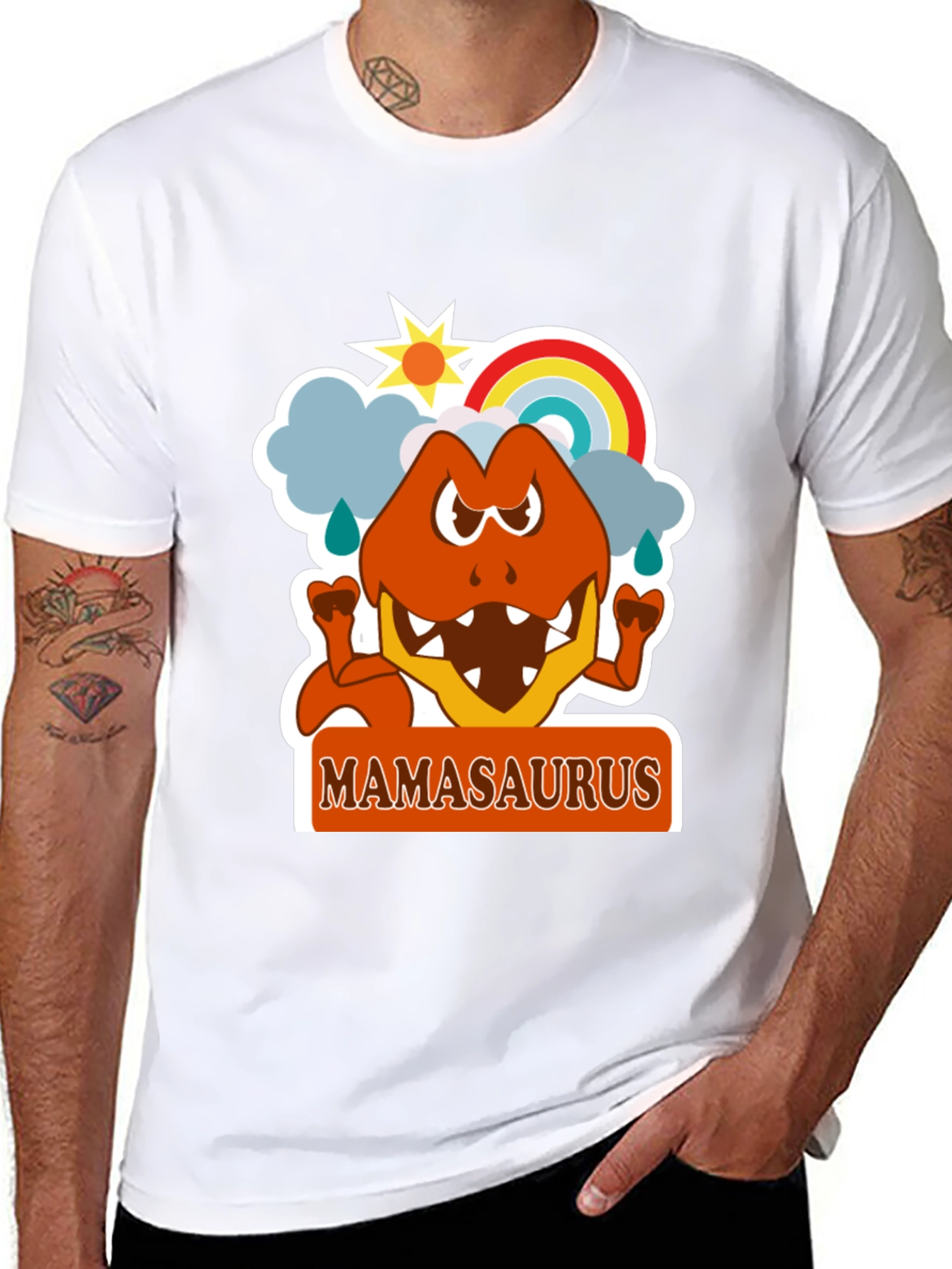 Mamasaurus T-Shirt - Fun Dino Mom Tee