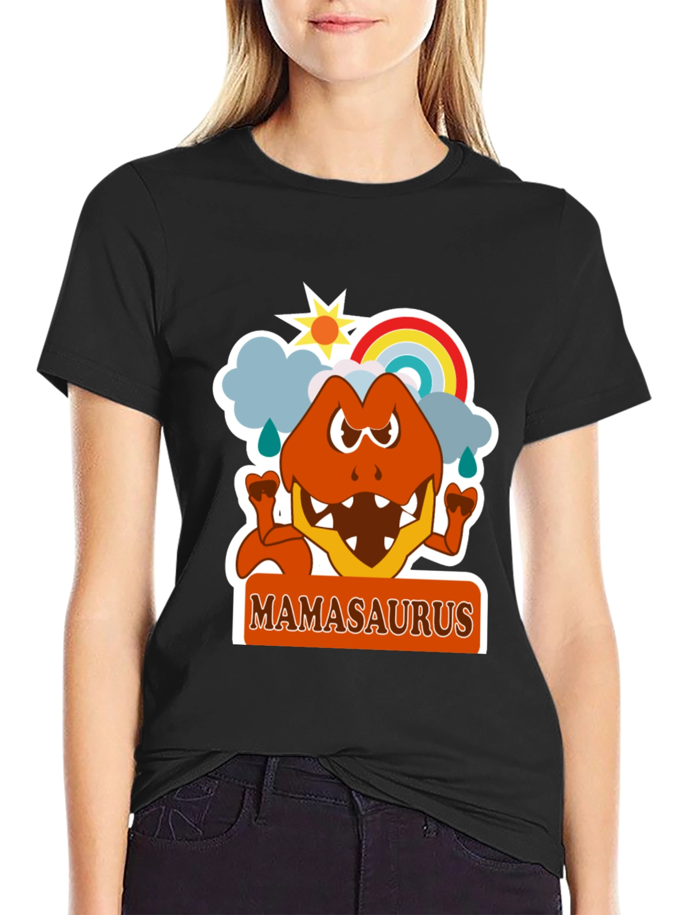 Mamasaurus T-Shirt - Fun Dino Mom Tee