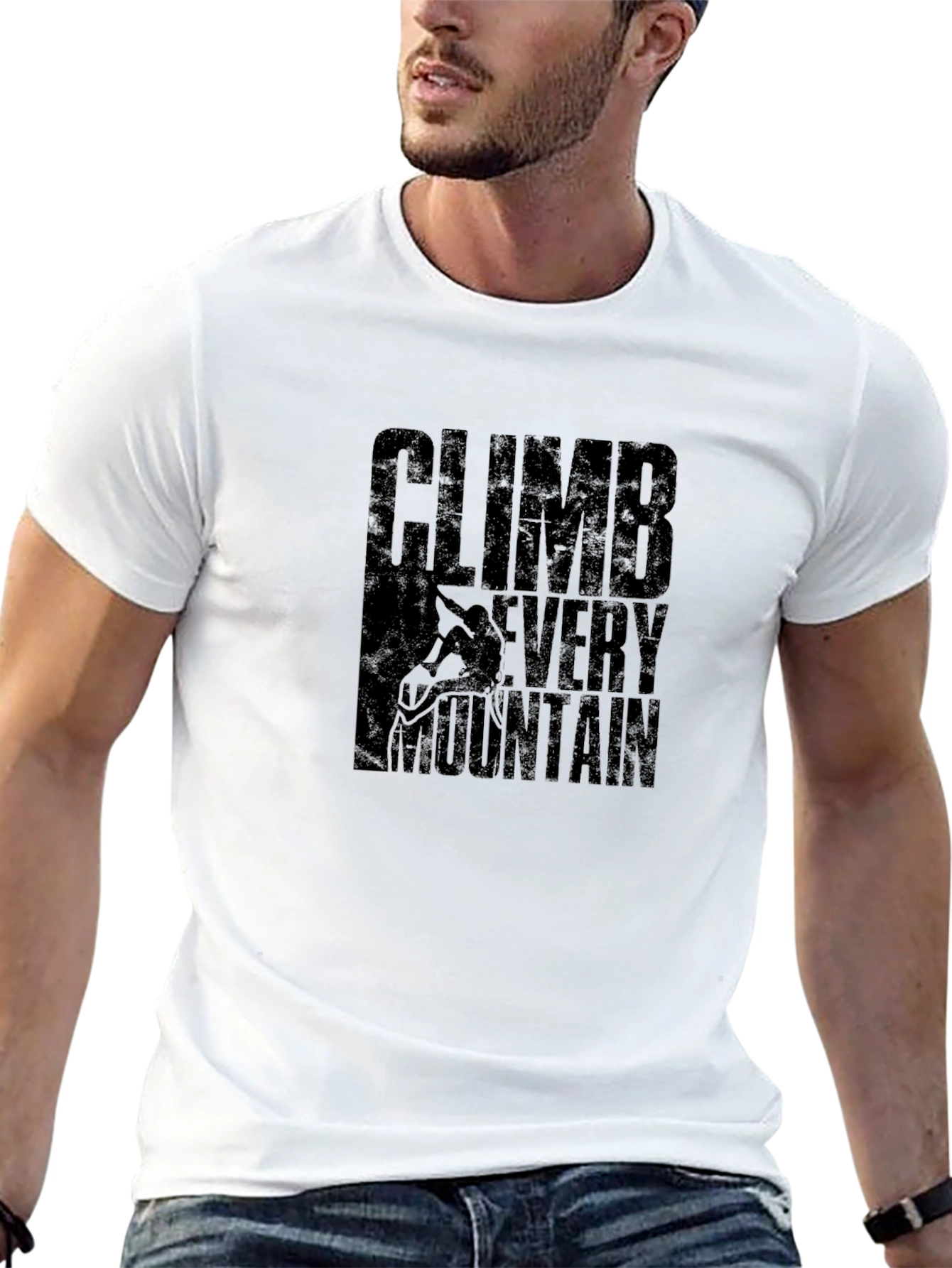 Climb Every Mountain Black Graphic Tee