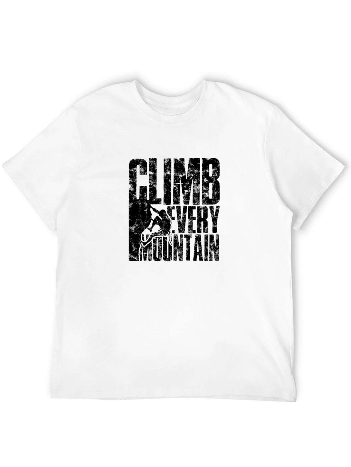 Climb Every Mountain Black Graphic Tee