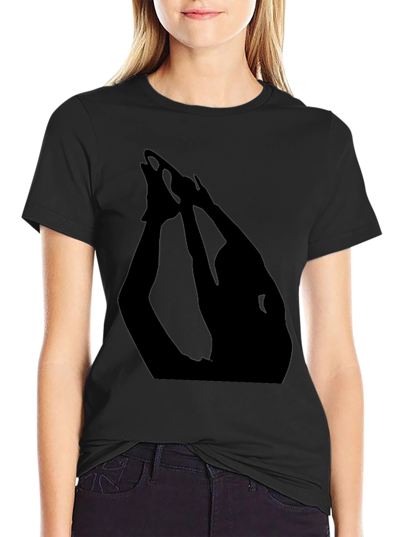 Yoga Pose Black T-Shirt