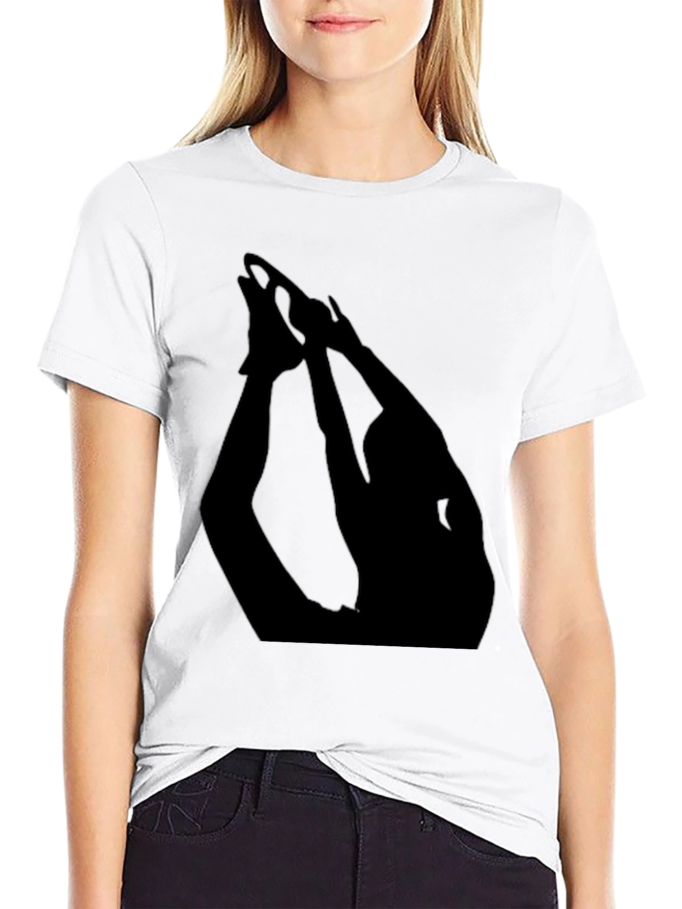 Yoga Pose Black T-Shirt