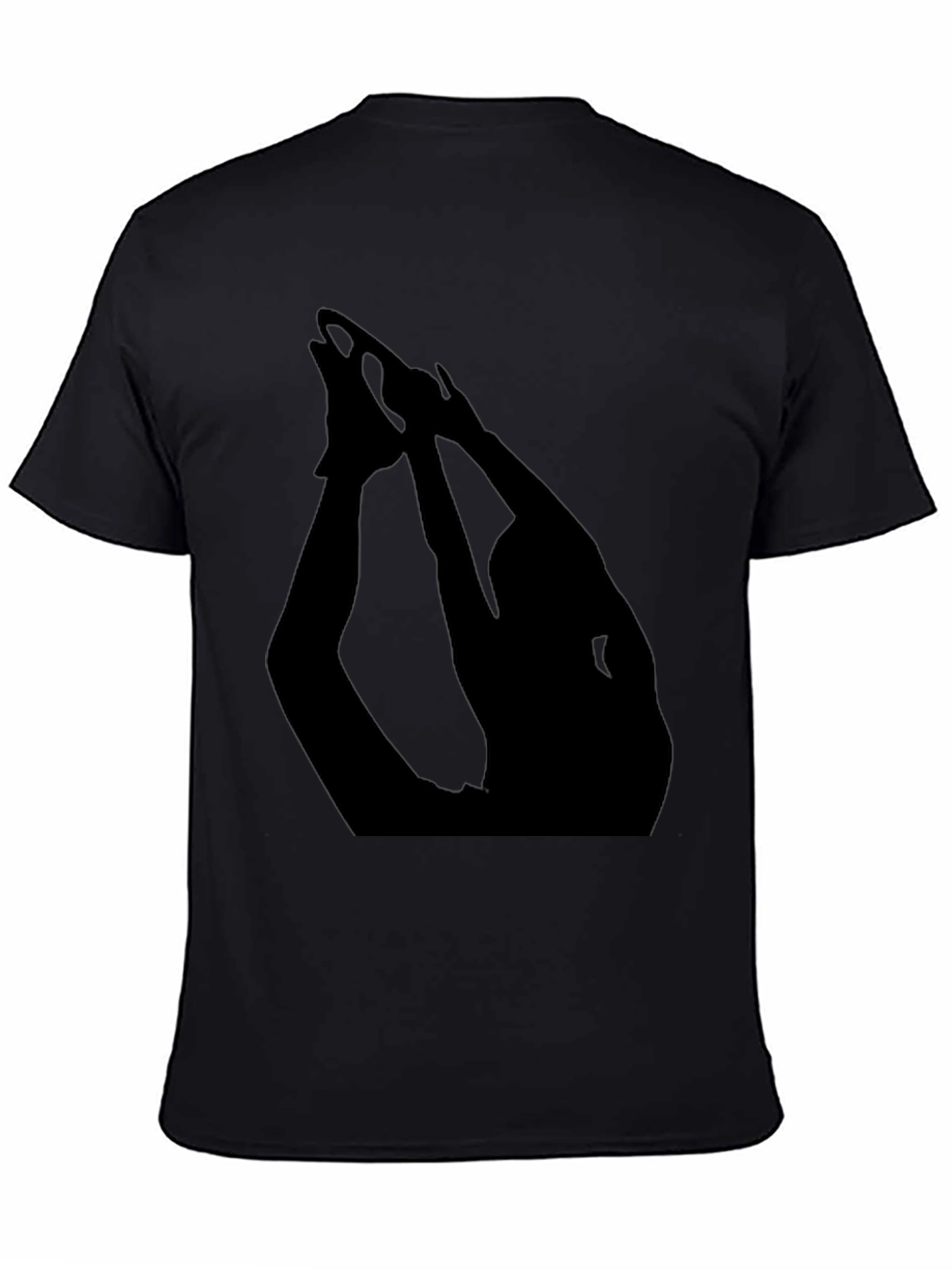 Yoga Pose Black T-Shirt