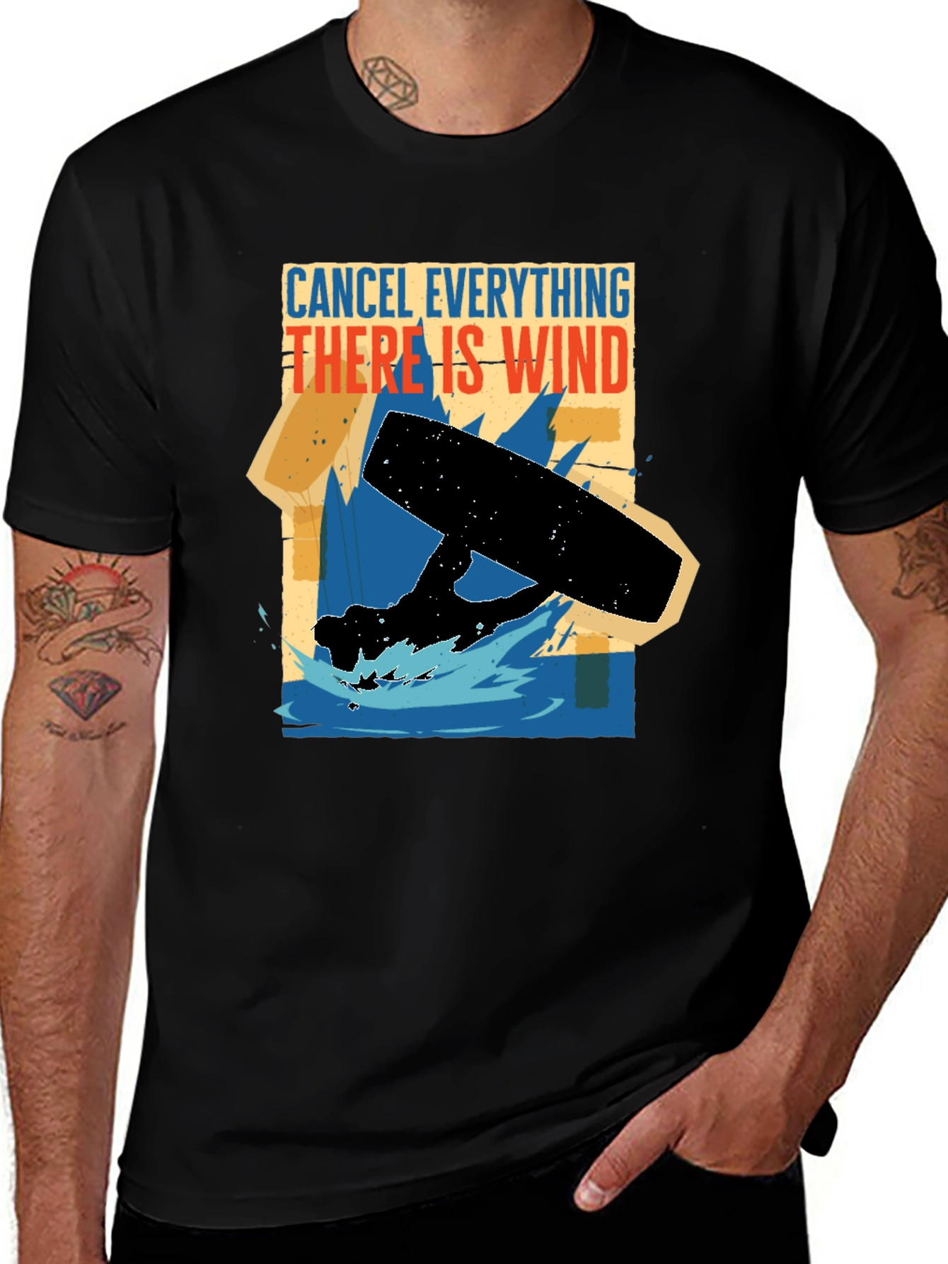 Cancel Everything Wind T-Shirt - Kitesurfing Apparel