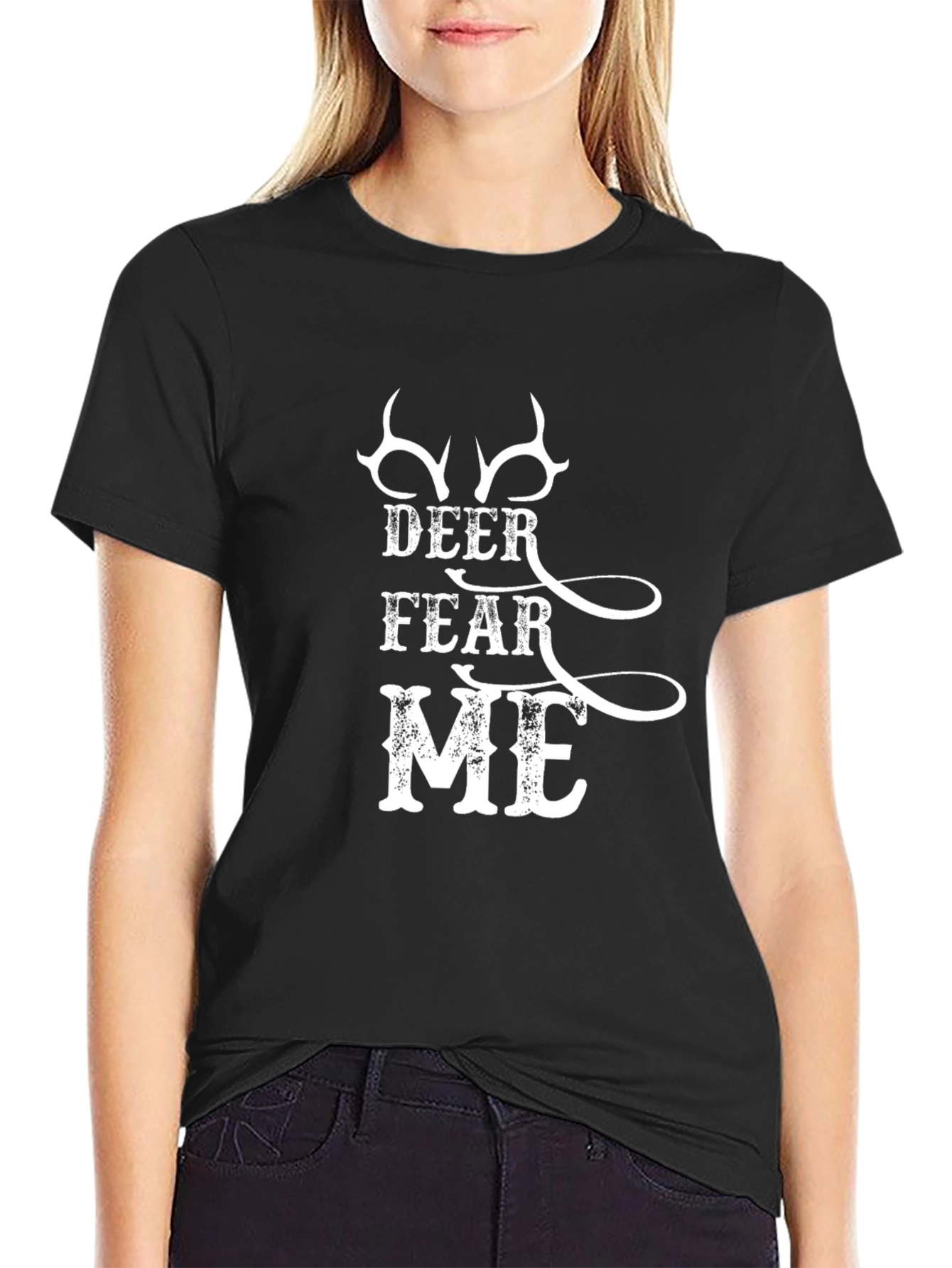 Deer Fear Me Graphic Tee - Hunting Season Apparel