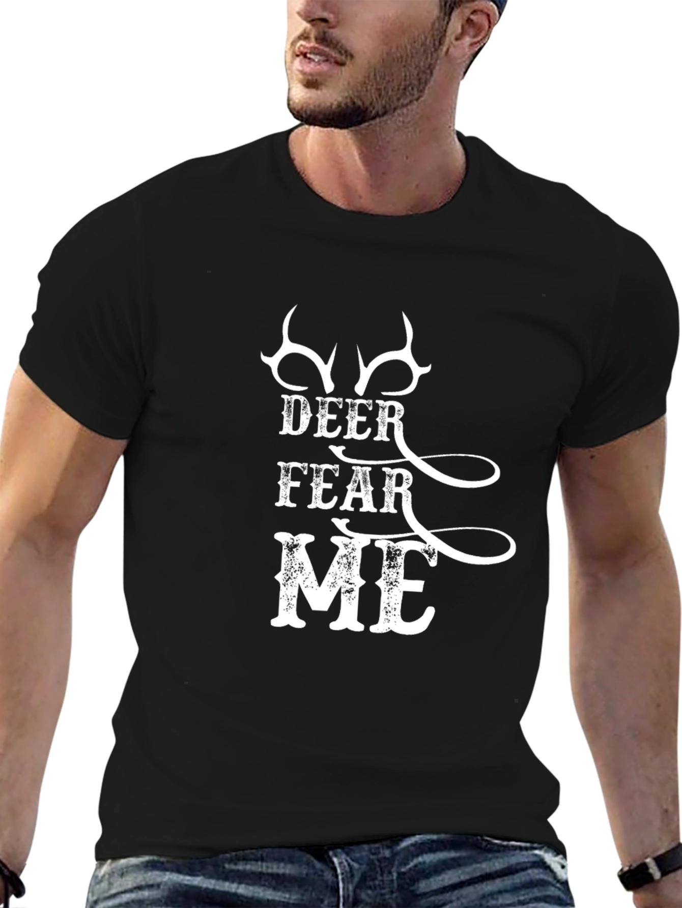 Deer Fear Me Graphic Tee - Hunting Season Apparel