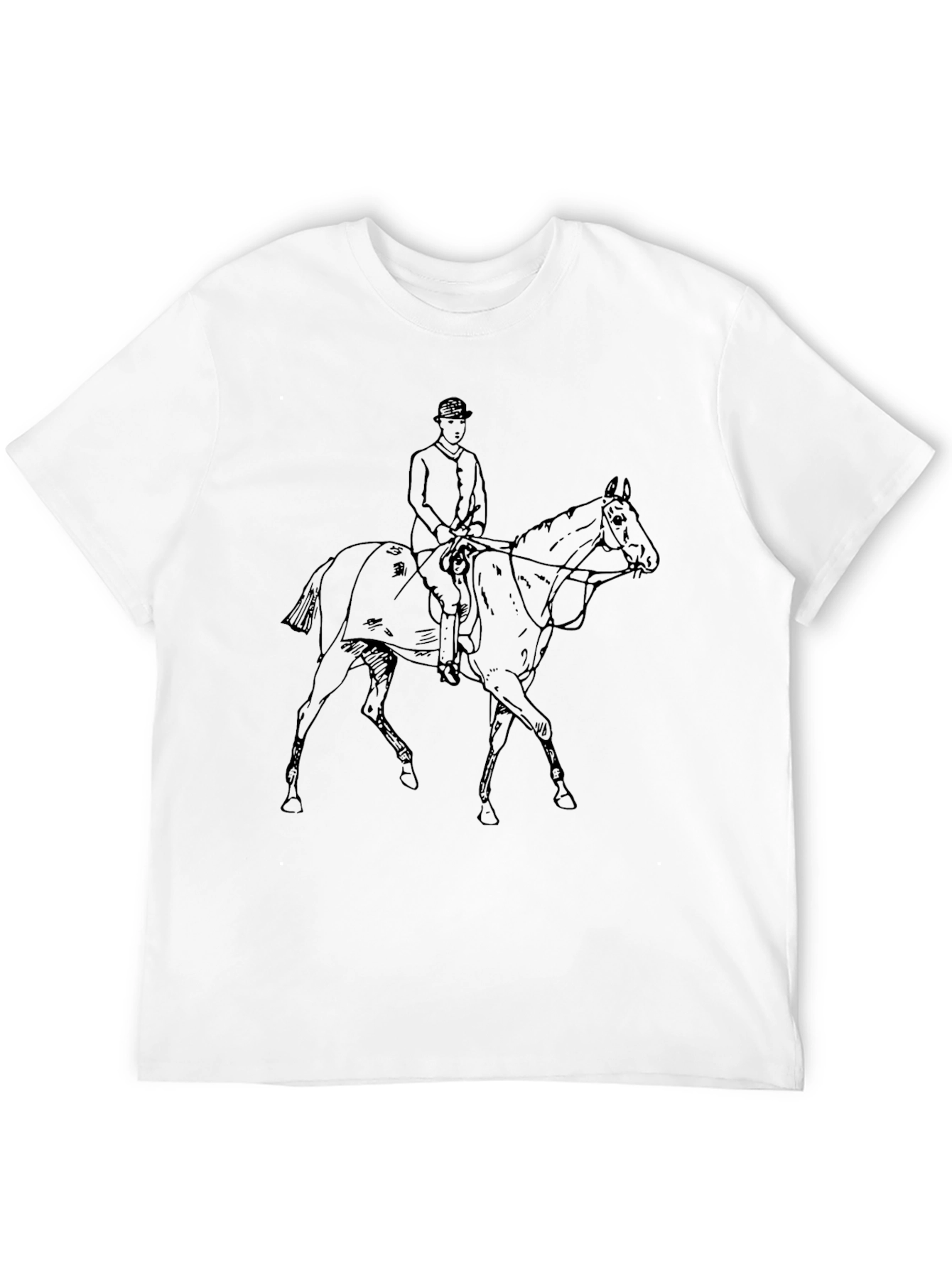 Equestrian T-Shirt - Horse & Rider Graphic Tee