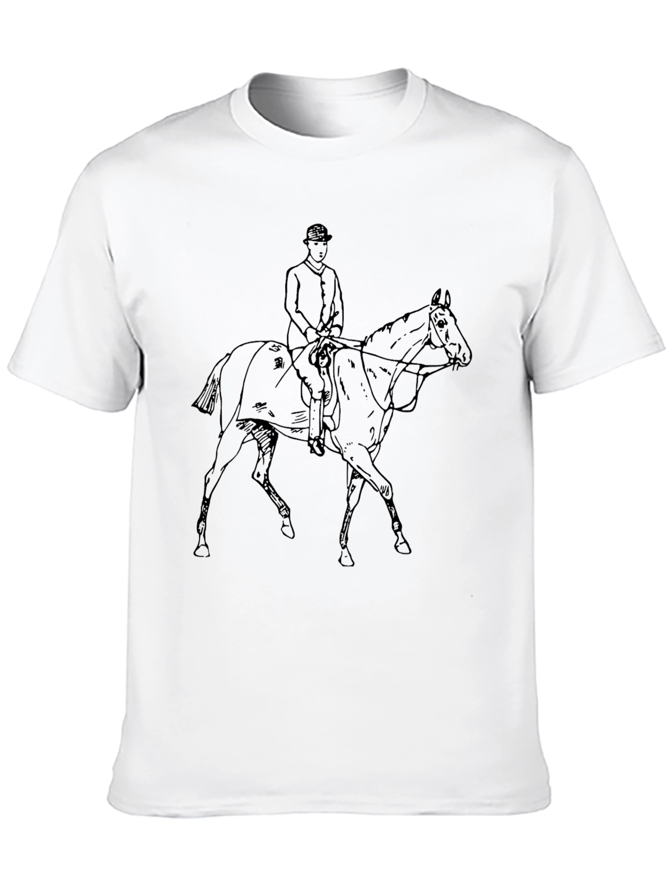 Equestrian T-Shirt - Horse & Rider Graphic Tee