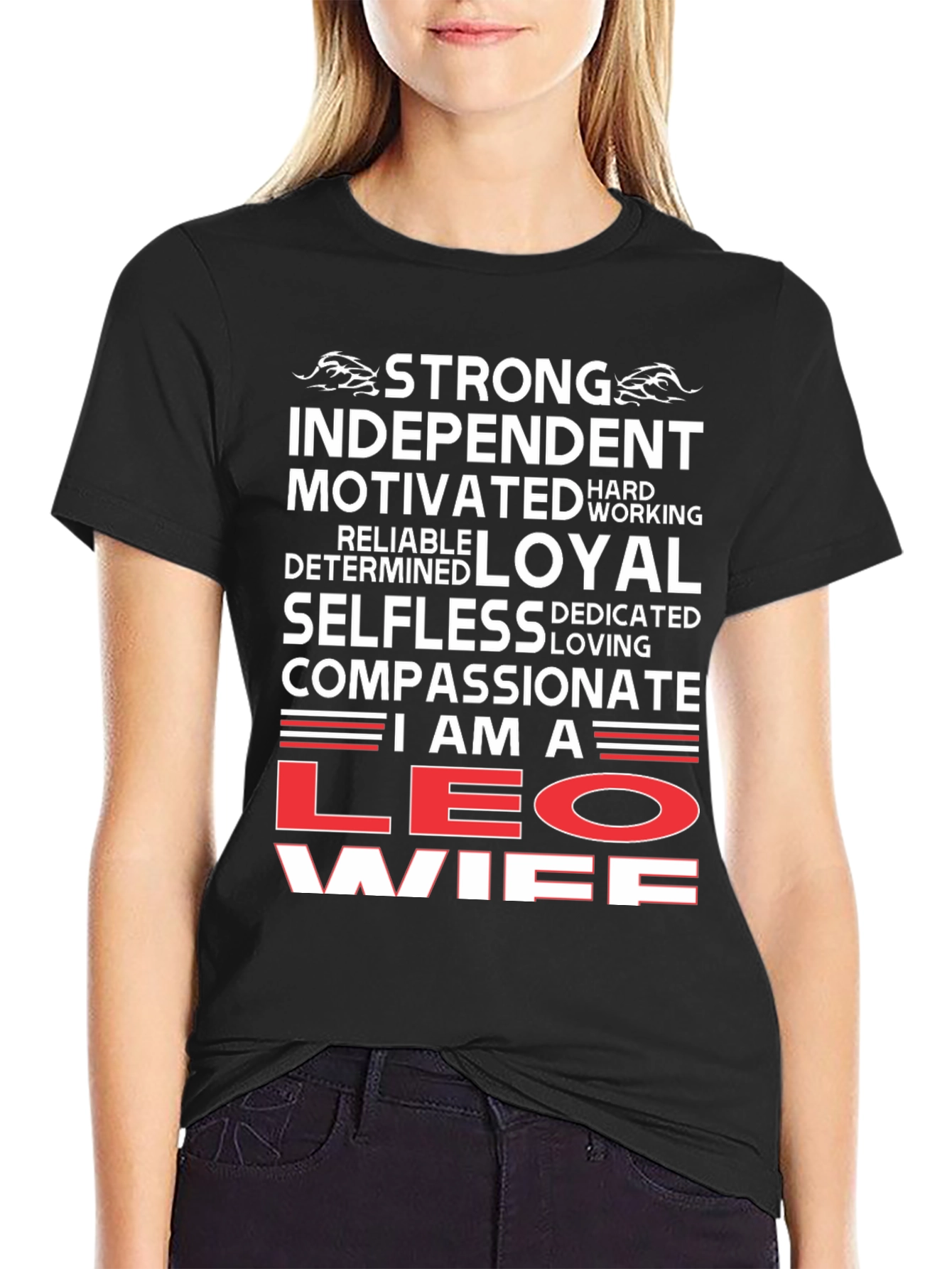 Strong Leo Wife Graphic Tee