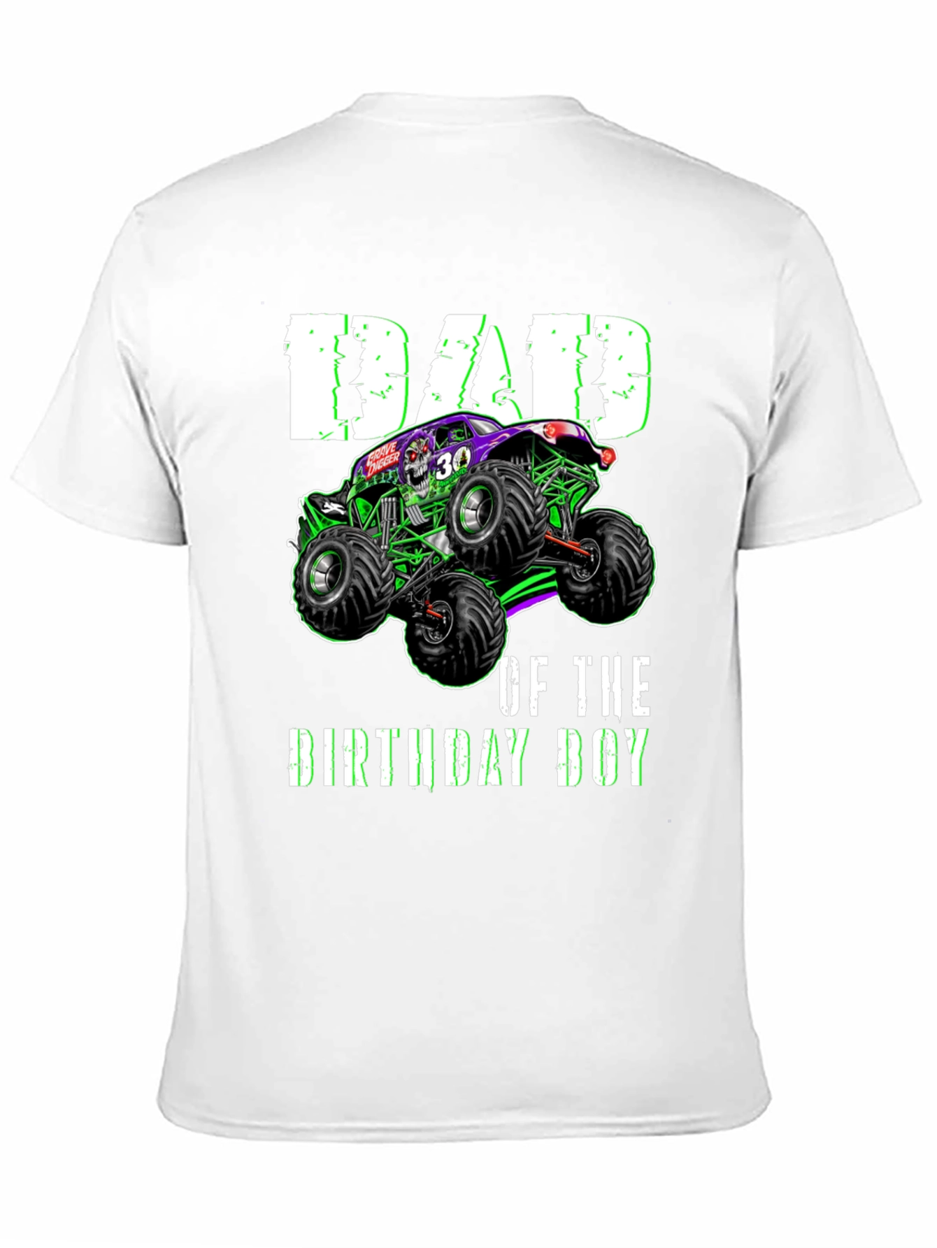 Dad of the Birthday Boy Monster Truck T-Shirt