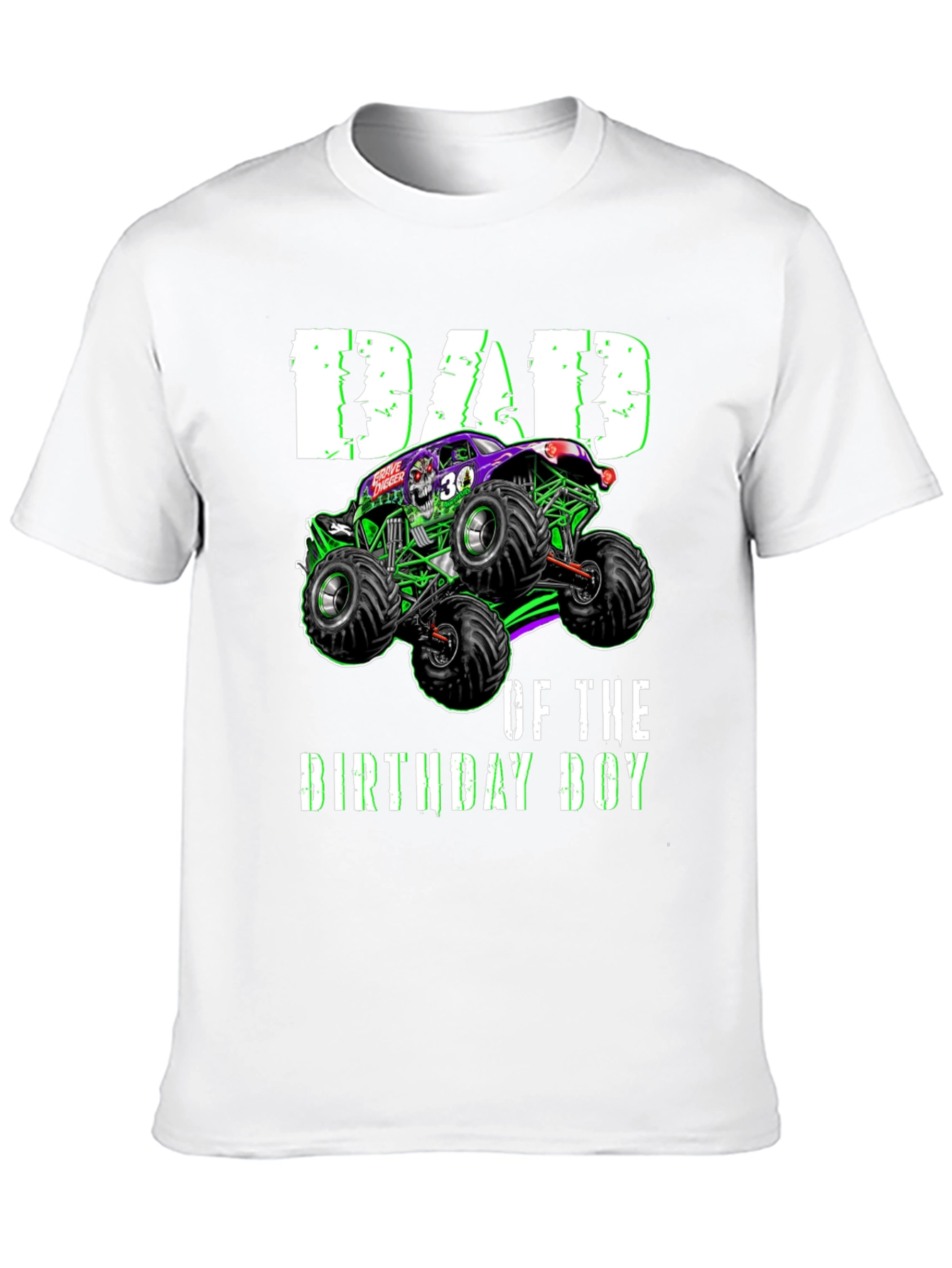 Dad of the Birthday Boy Monster Truck T-Shirt