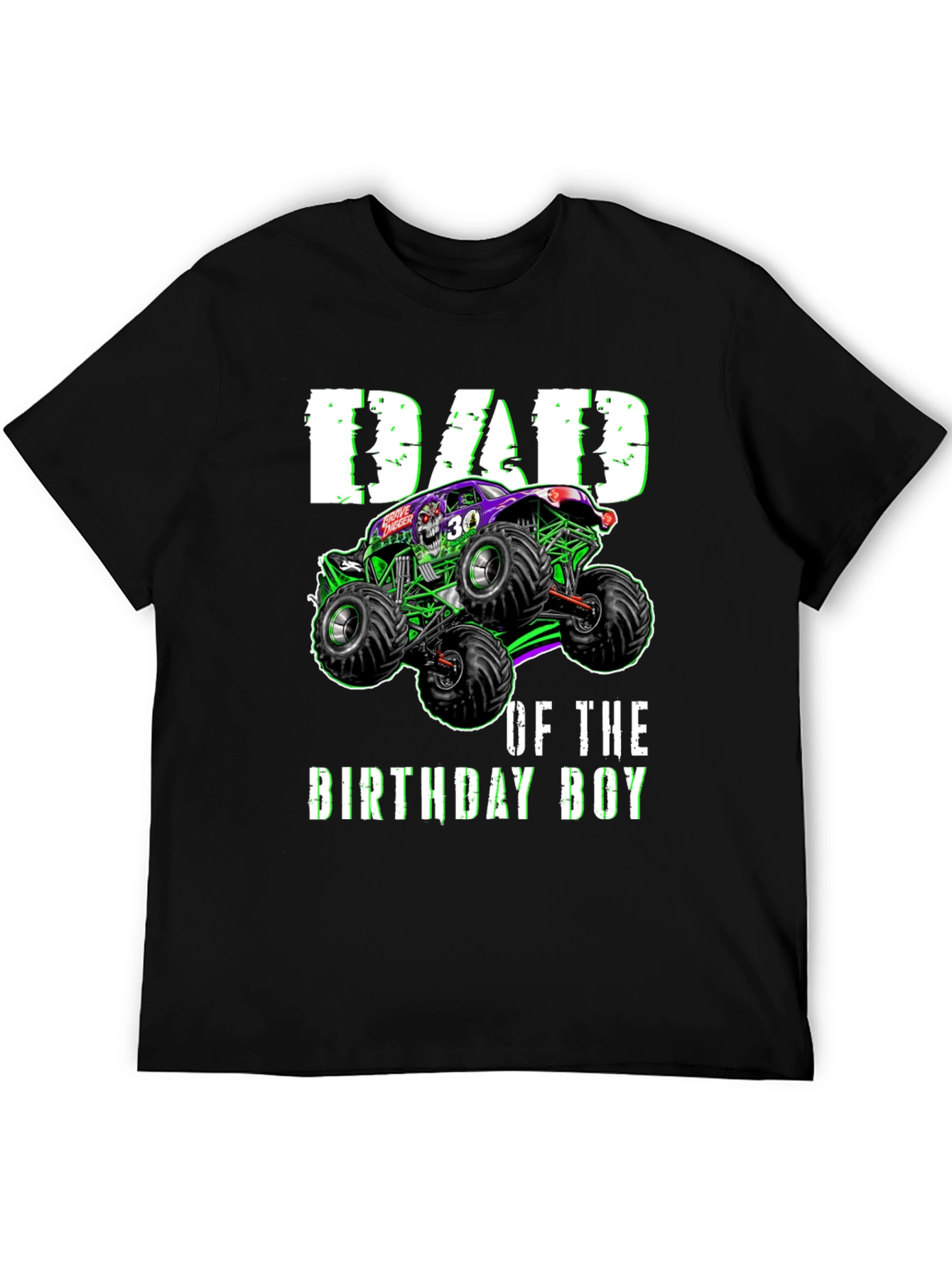 Dad of the Birthday Boy Monster Truck T-Shirt