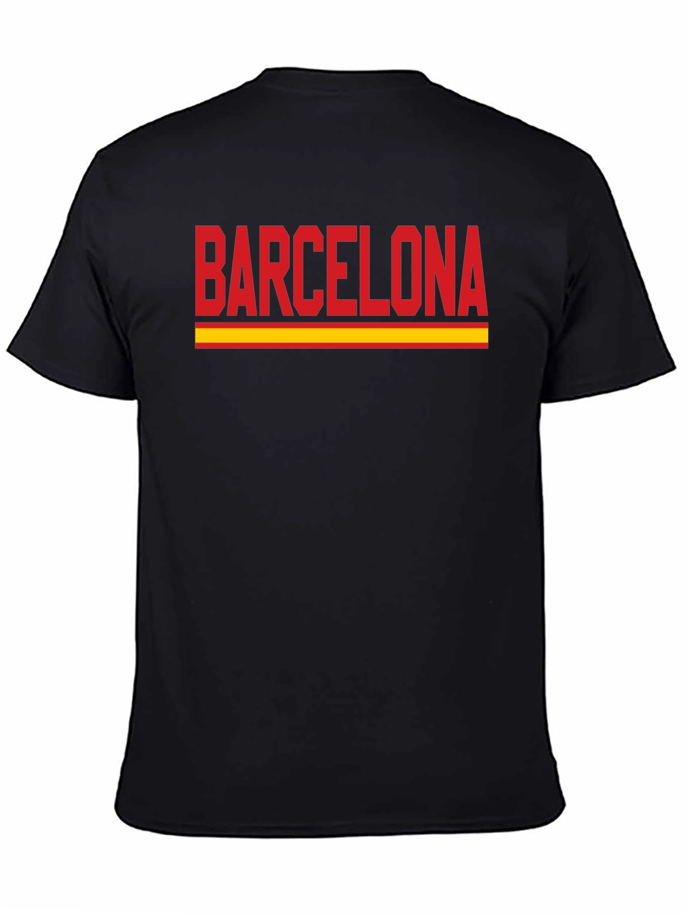 Barcelona Graphic T-Shirt - Red & Yellow