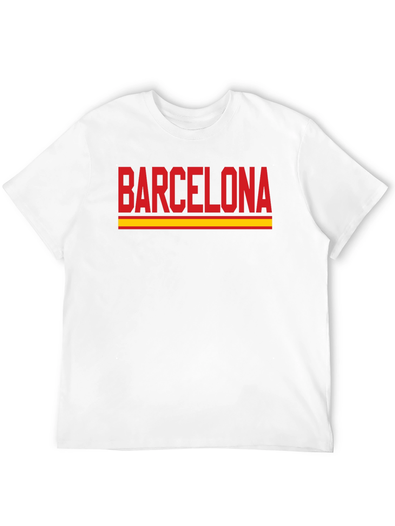 Barcelona Graphic T-Shirt - Red & Yellow
