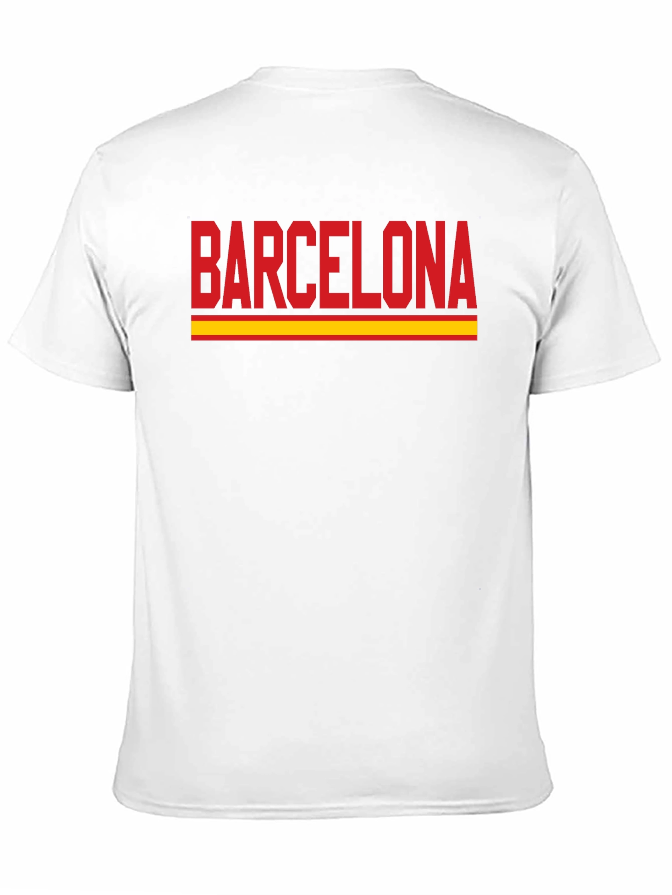 Barcelona Graphic T-Shirt - Red & Yellow