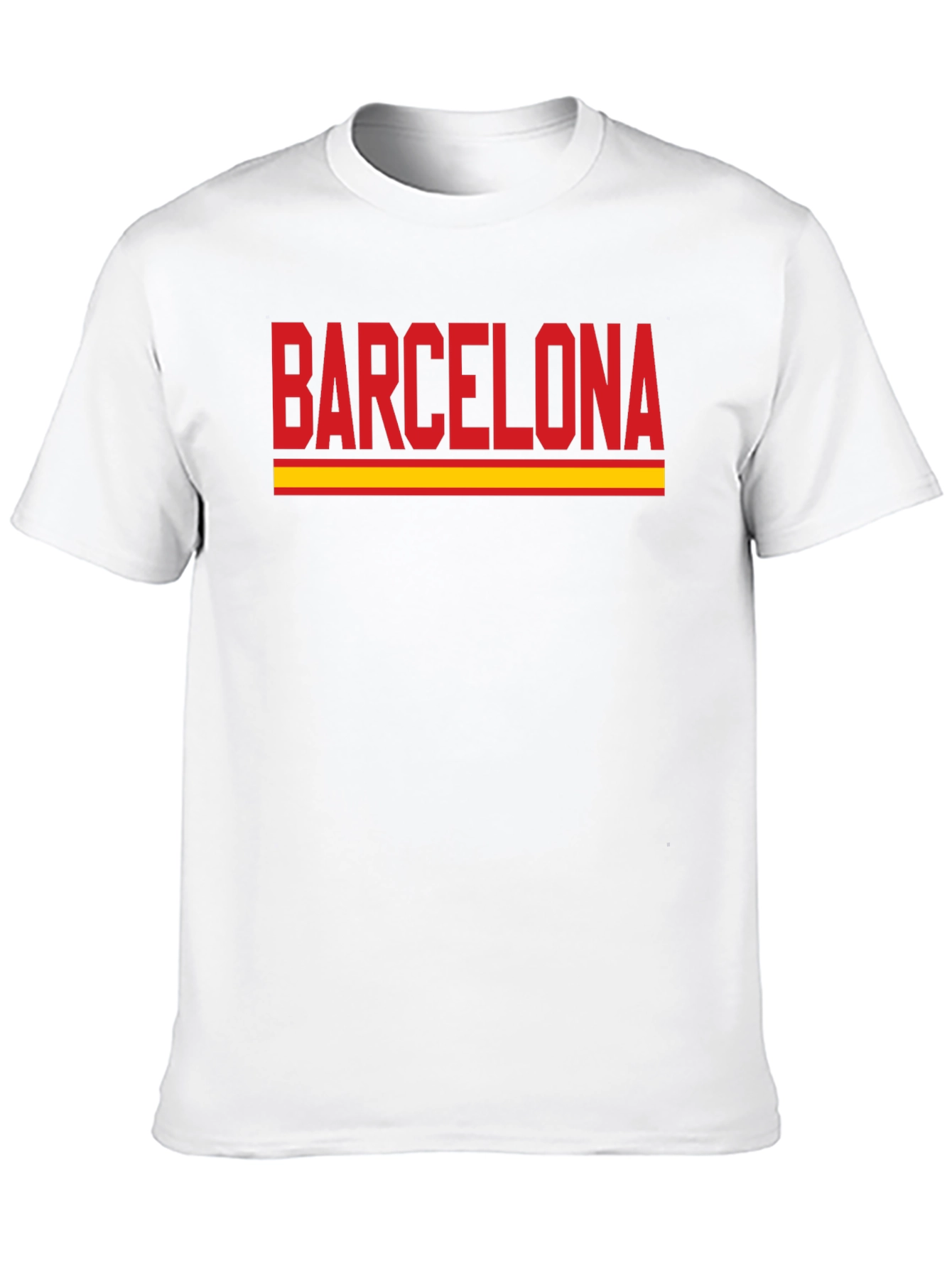 Barcelona Graphic T-Shirt - Red & Yellow