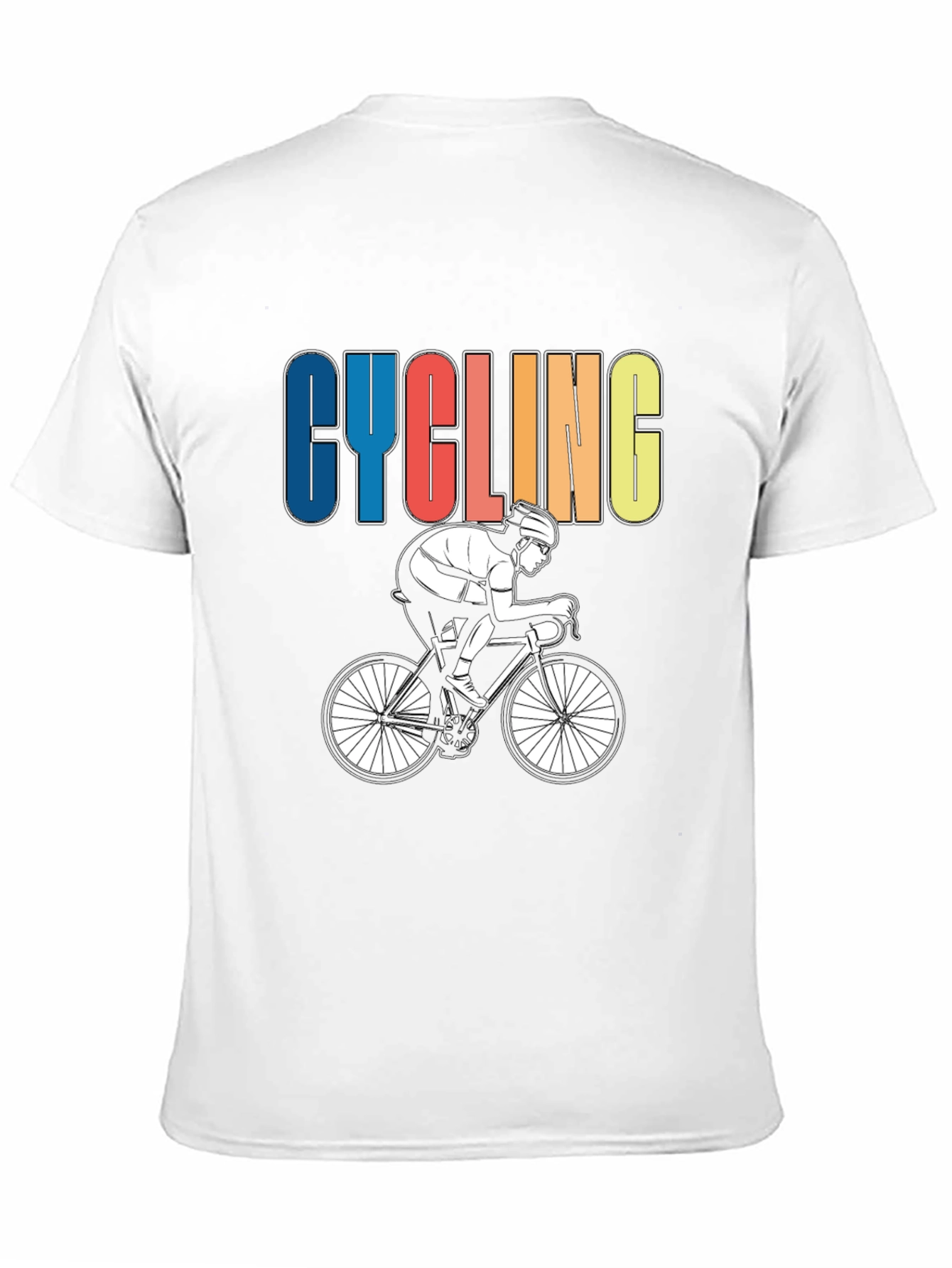 Cycling Graphic T-Shirt - Sporty Rider Design