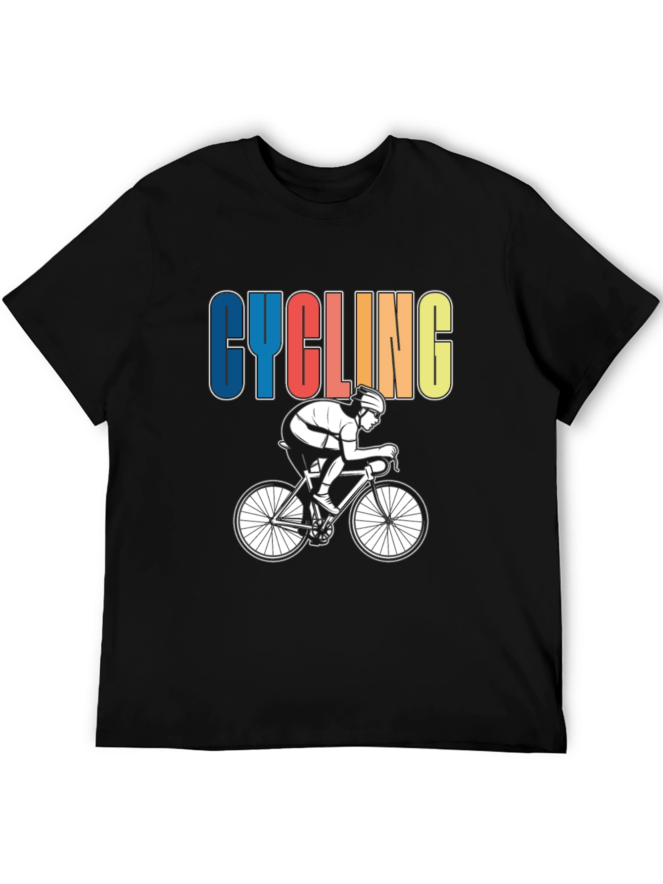 Cycling Graphic T-Shirt - Sporty Rider Design