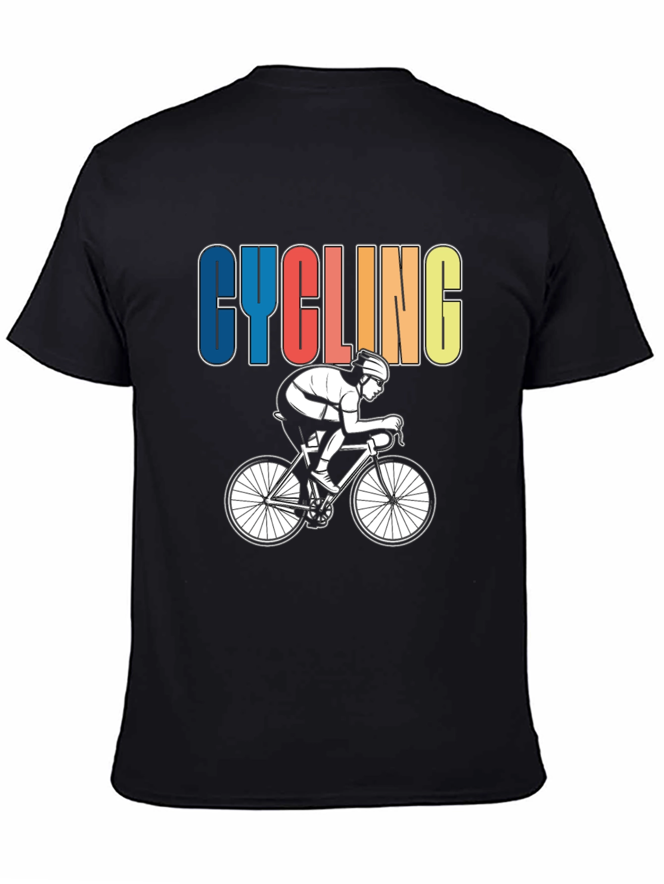 Cycling Graphic T-Shirt - Sporty Rider Design