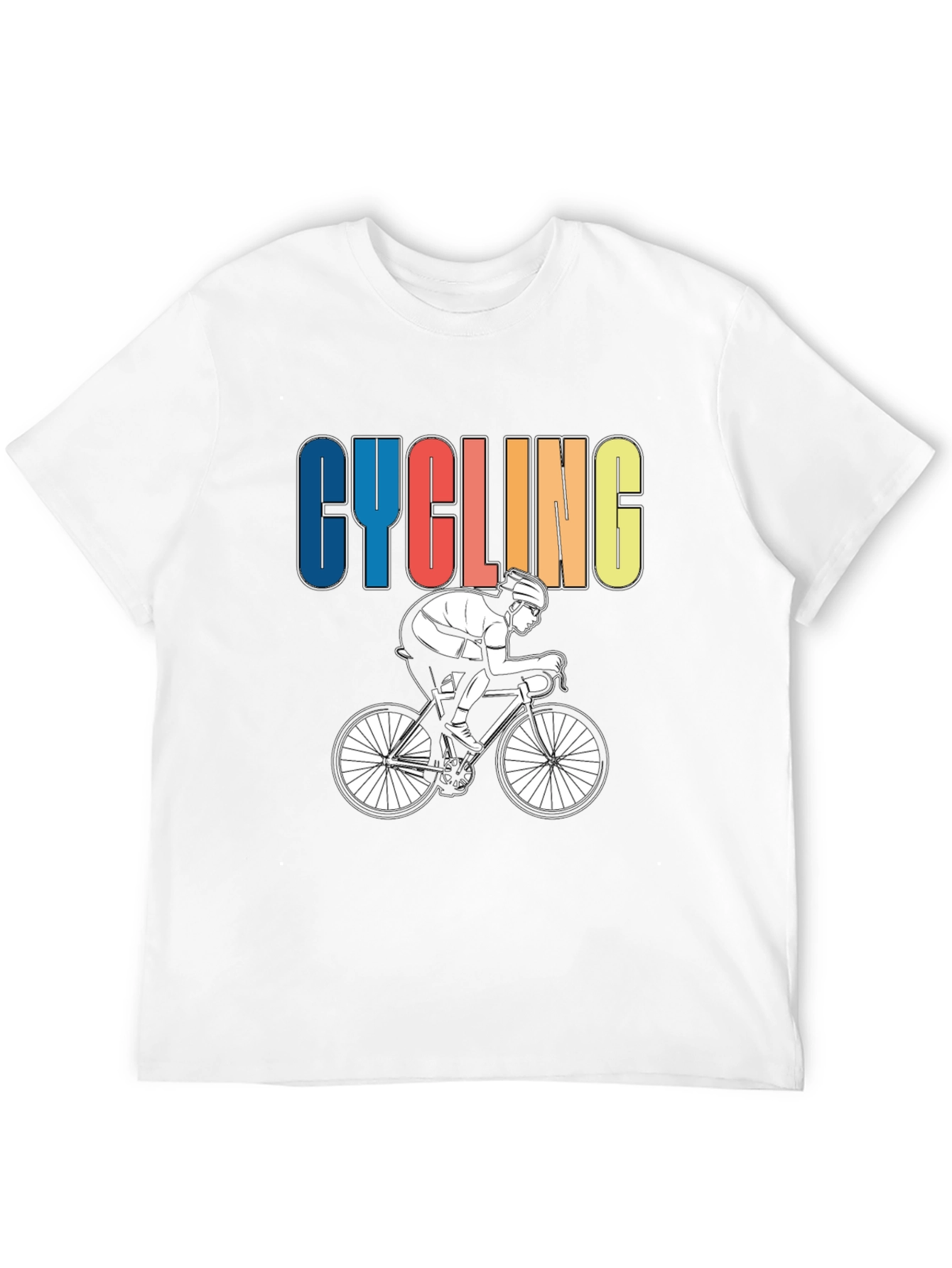 Cycling Graphic T-Shirt - Sporty Rider Design