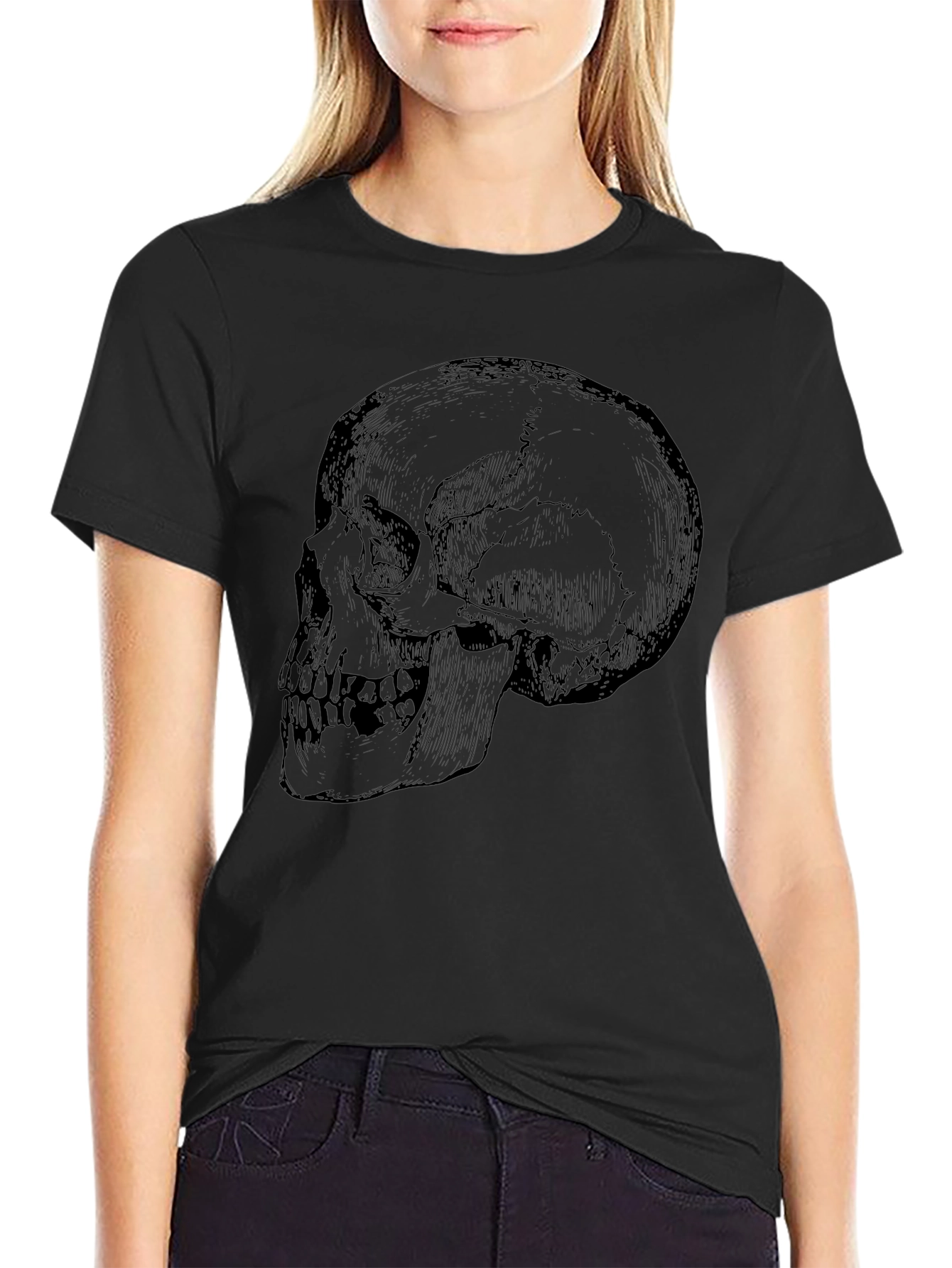 Skull Graphic Black T-Shirt for Men
