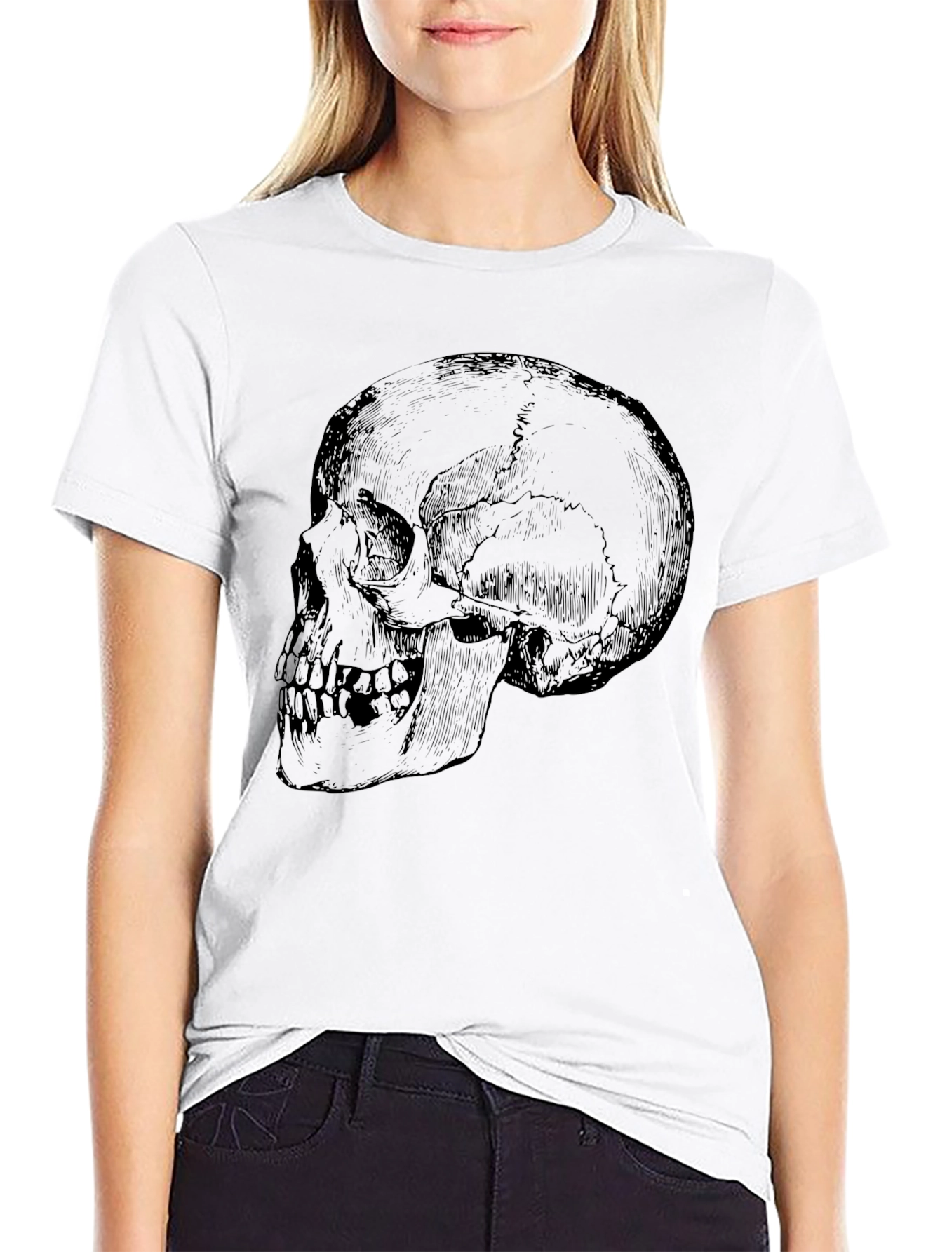 Skull Graphic Black T-Shirt for Men