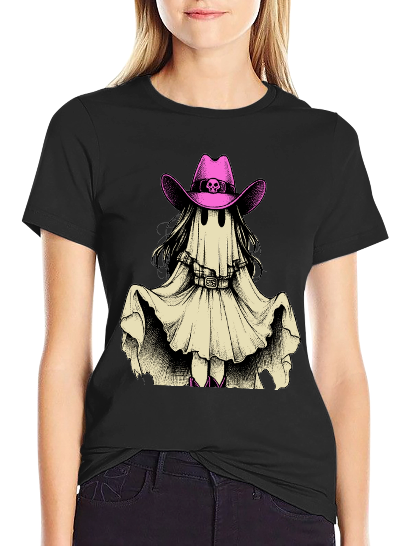 Ghost Cowboy Tee - Spooky Western Style