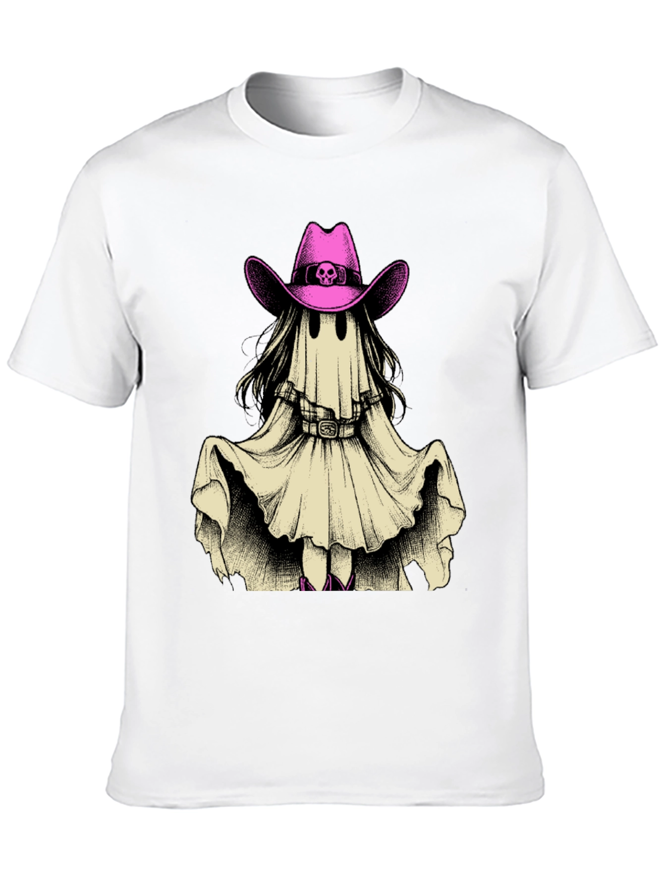 Ghost Cowboy Tee - Spooky Western Style