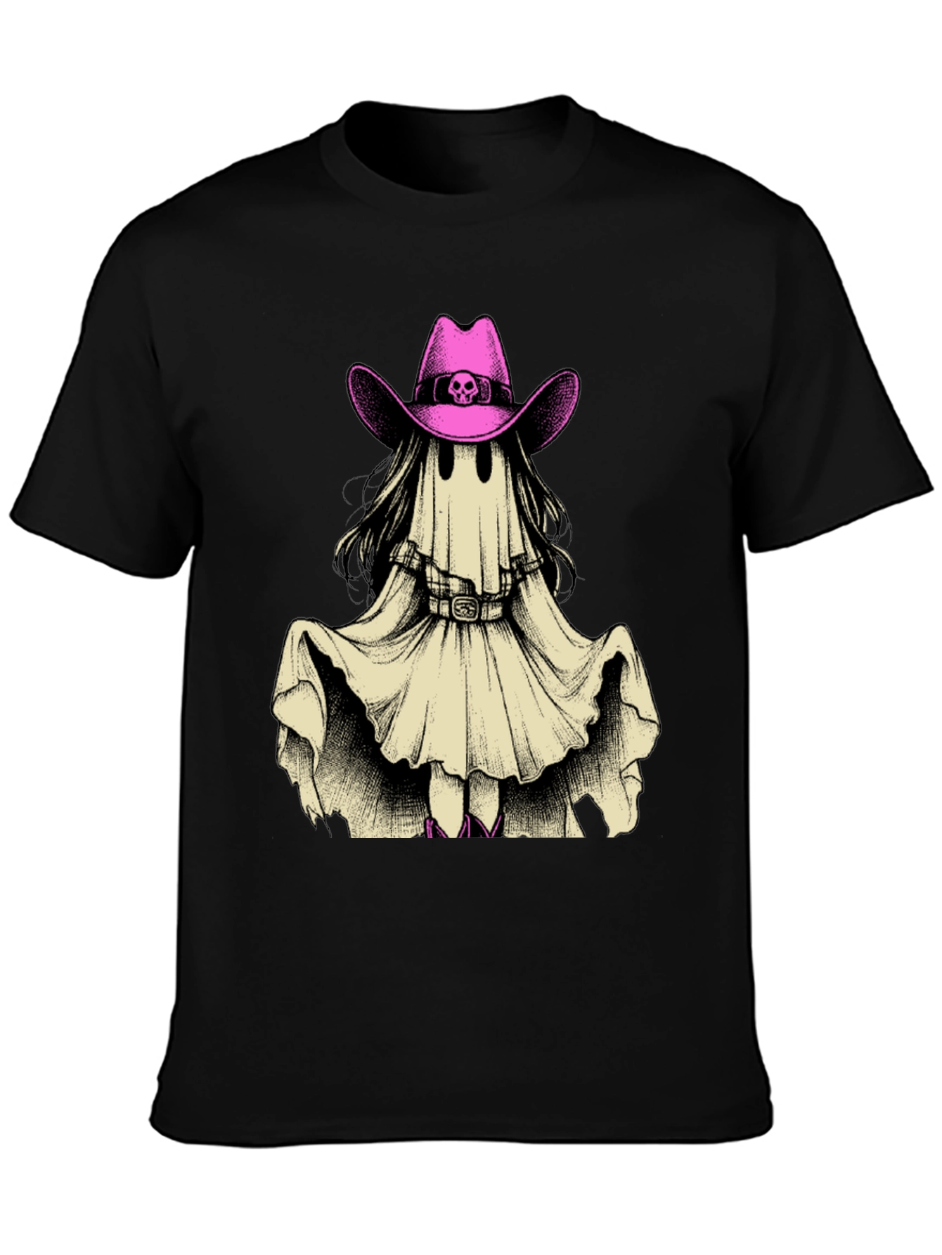 Ghost Cowboy Tee - Spooky Western Style