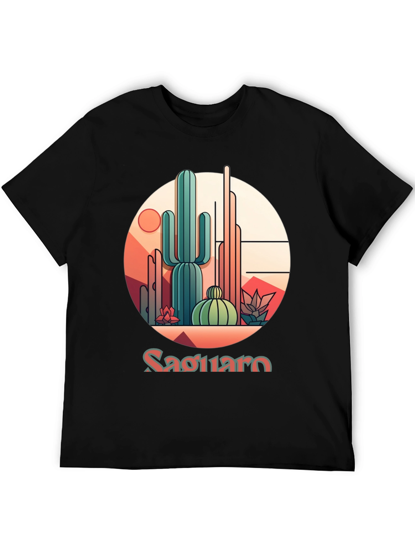 Saguaro Desert Graphic T-Shirt