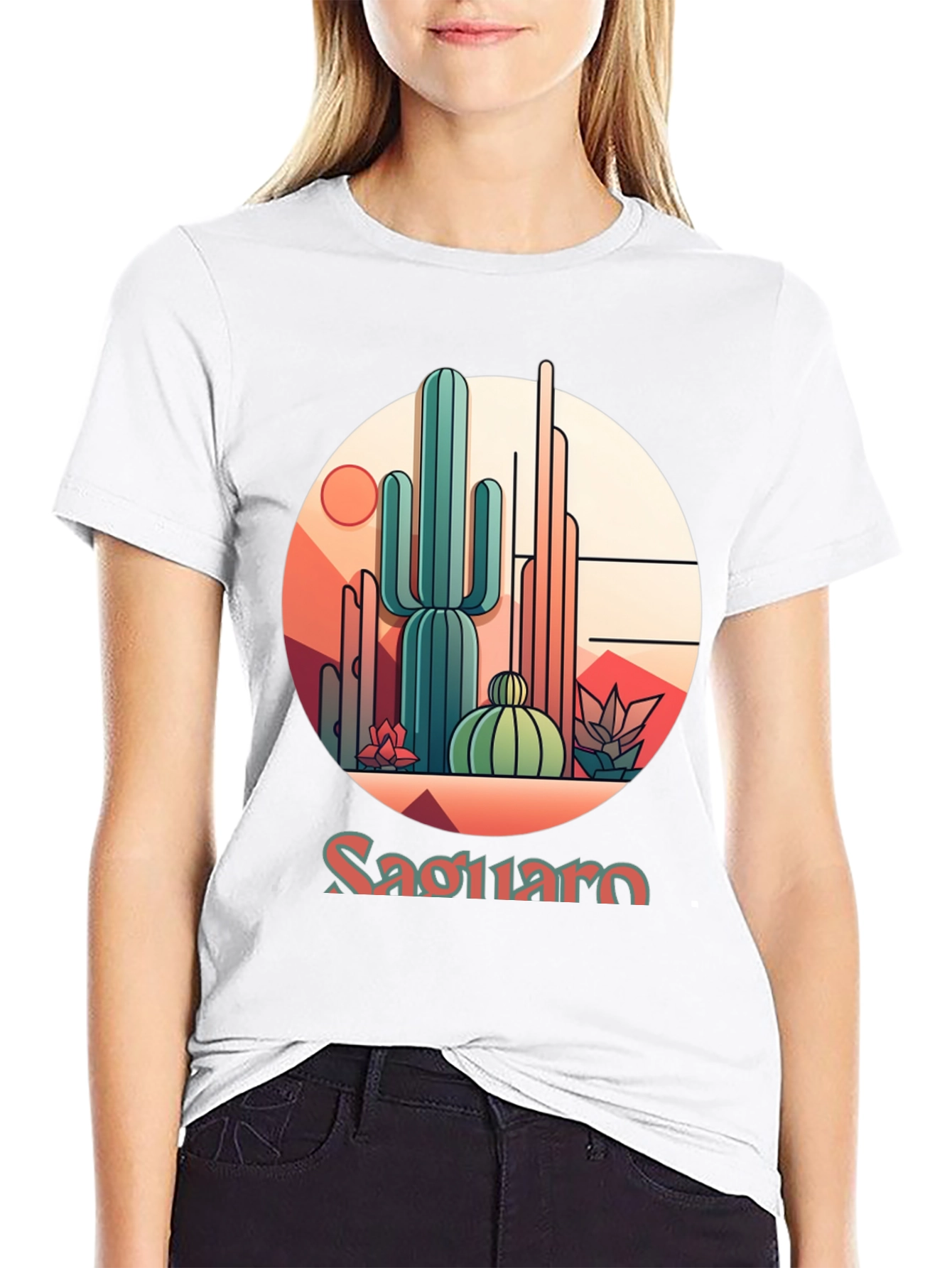 Saguaro Desert Graphic T-Shirt