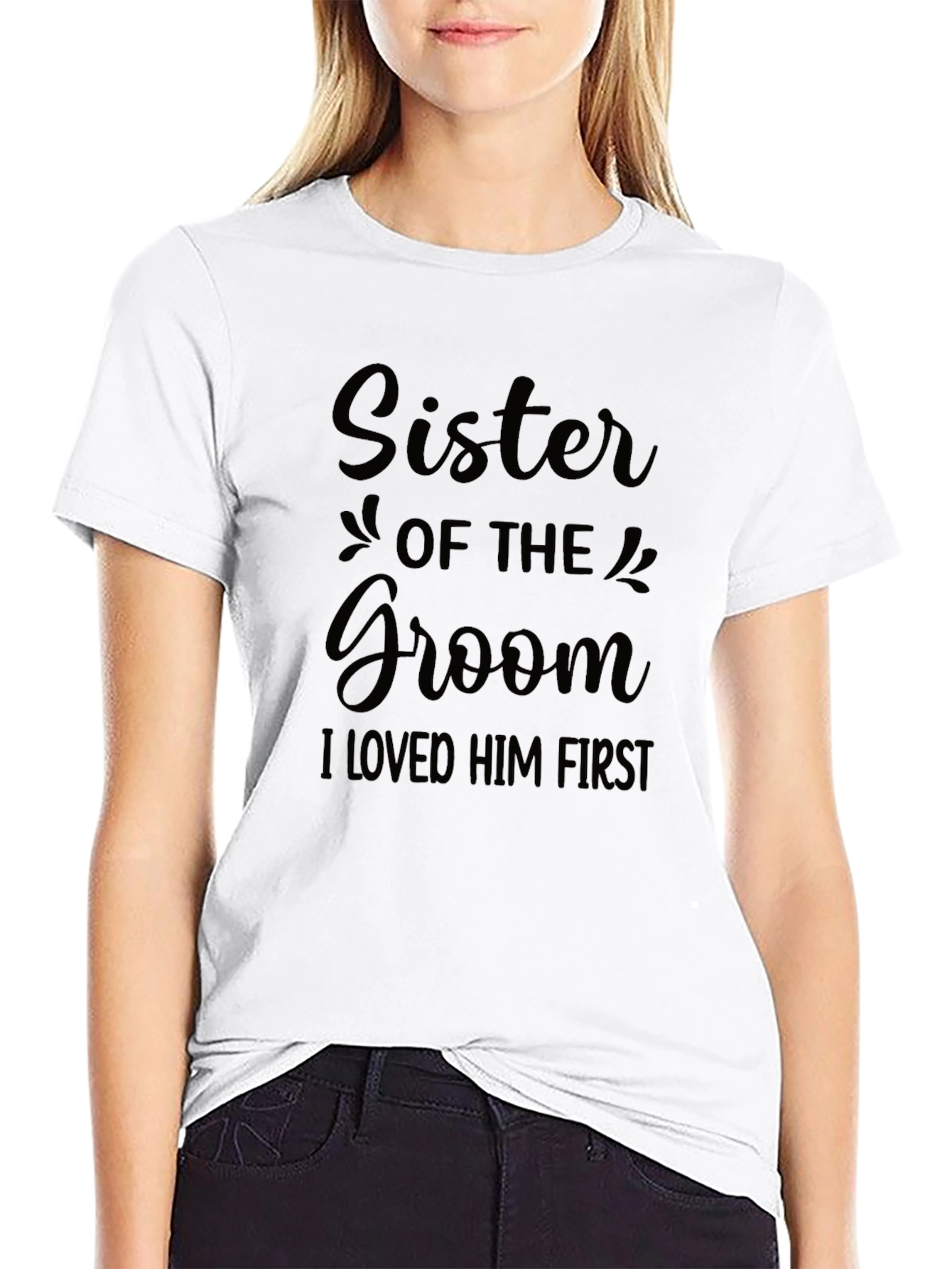 Sister of the Groom T-Shirt - Wedding Party Apparel