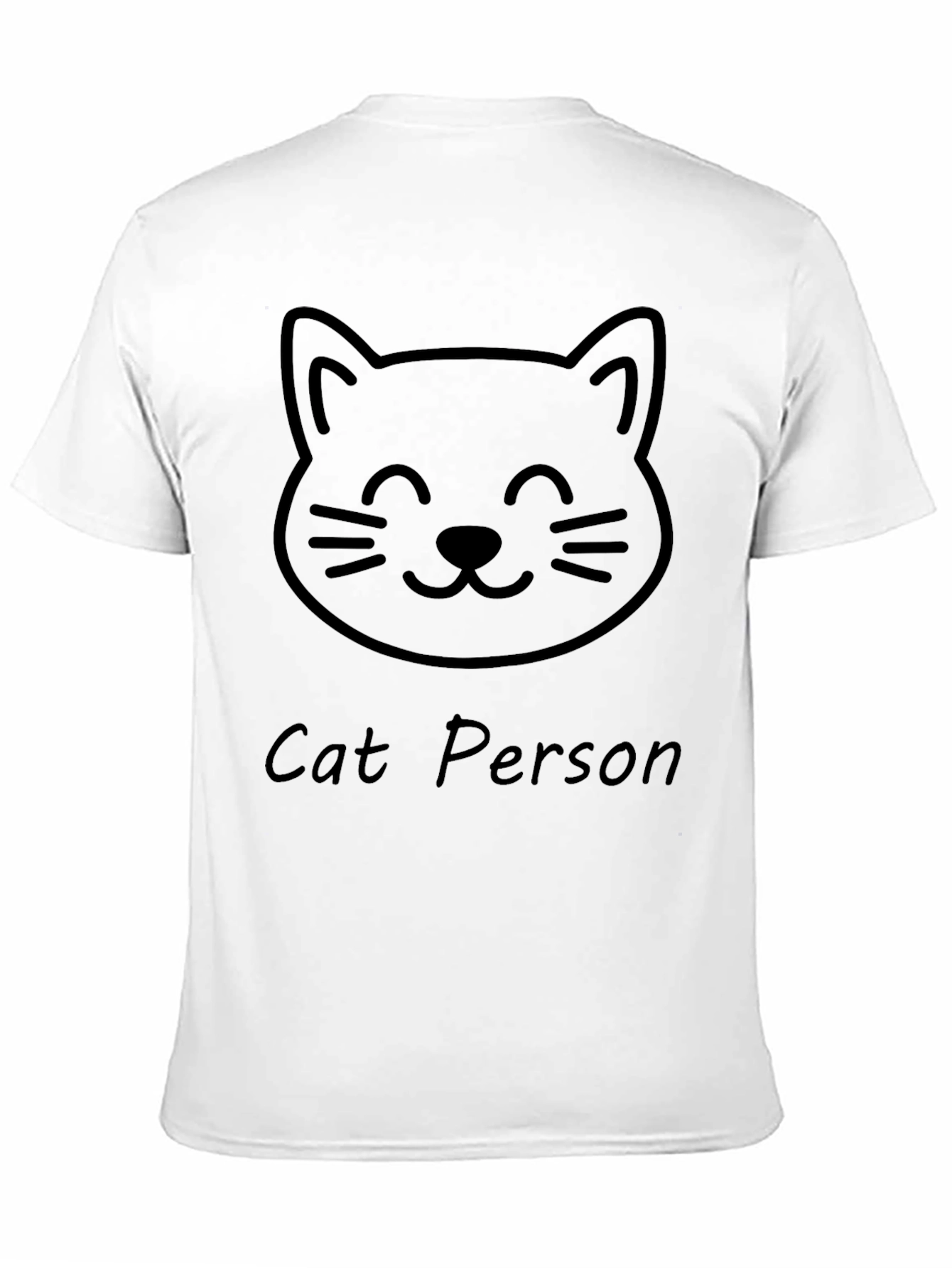 Cat Person Graphic Tee - Soft Cotton Casual Shirt