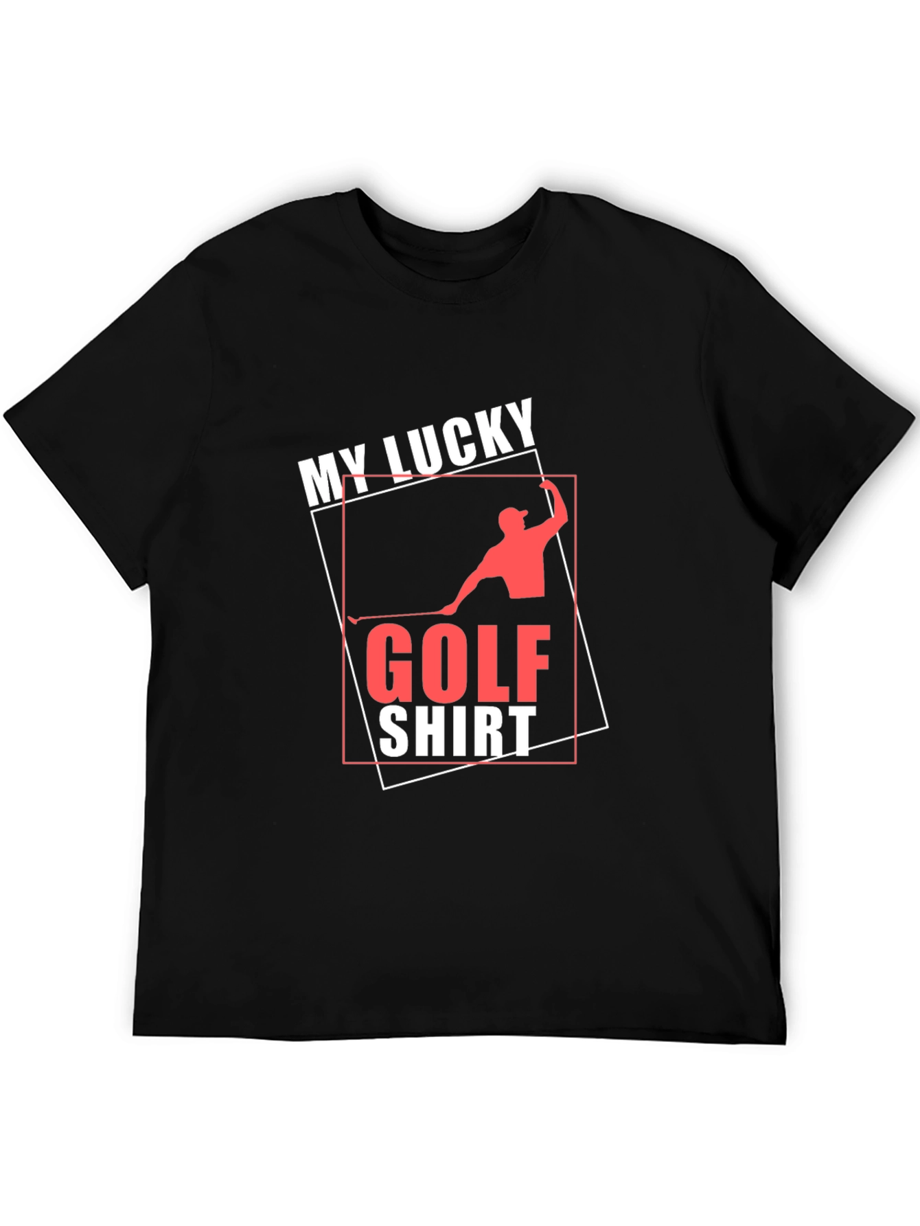 My Lucky Golf Shirt - Mens Black Tee