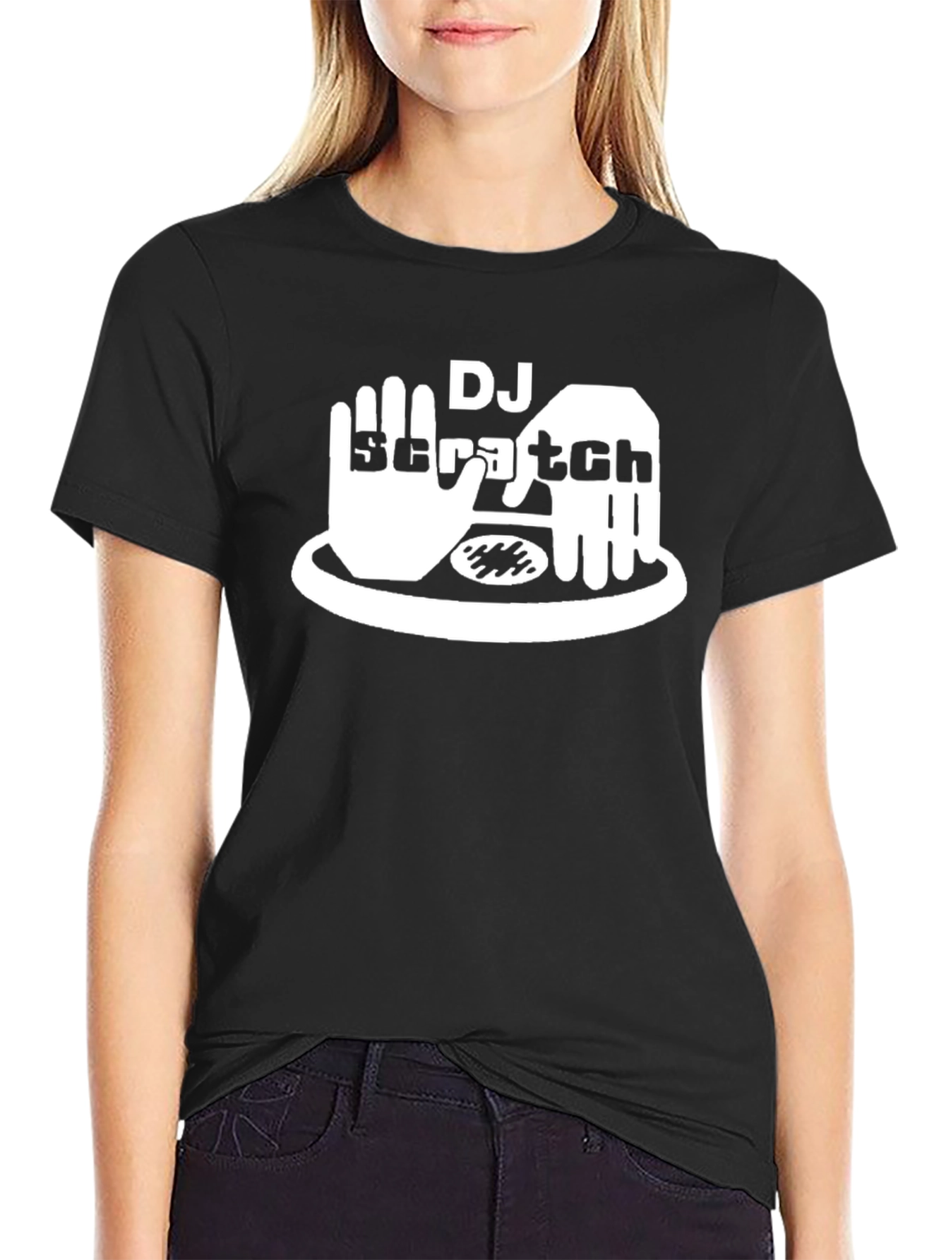 DJ Scratch Black T-Shirt